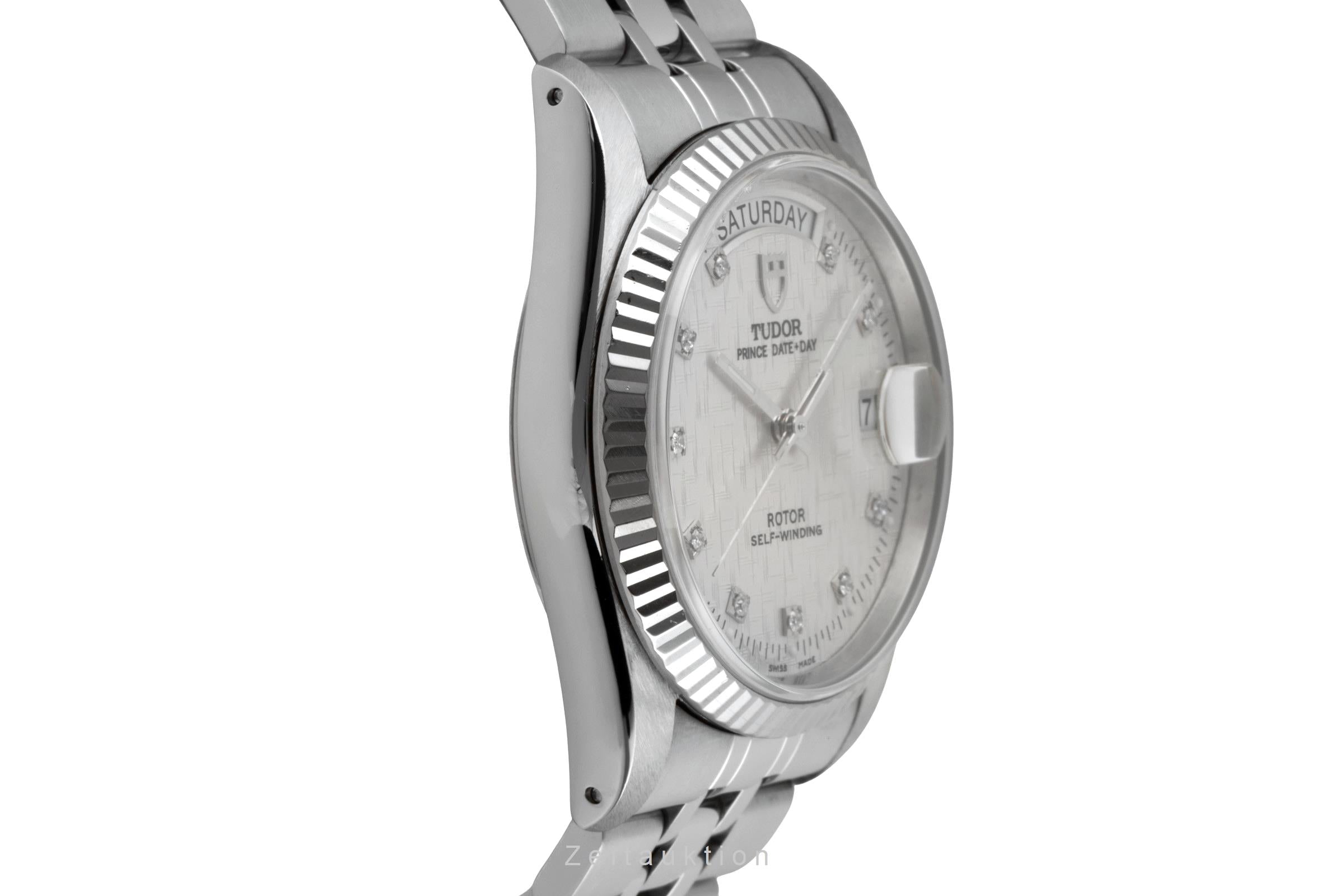 Tudor Date-Day steel / white gold automatic men's watch 76214  [2600449]