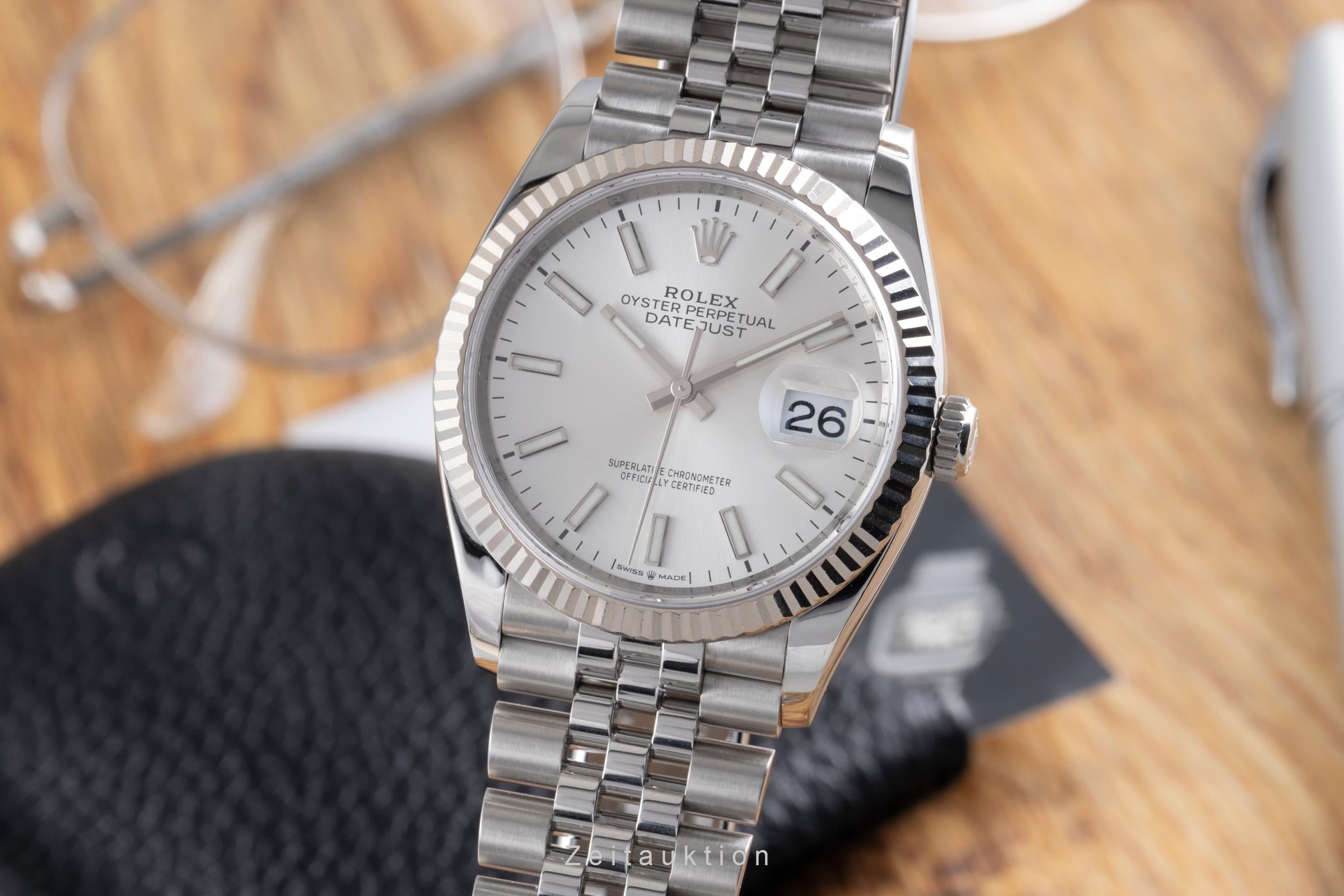 Rolex Datejust steel / white gold automatic men's watch 126234  [2600451]