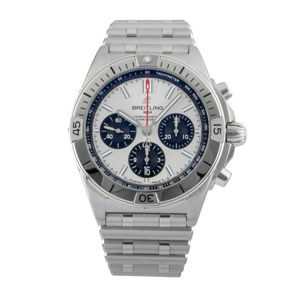 Breitling Chronomat chronographe acier automatique montre pour hommes AB0134 LP: 9400EUR  [2600452]