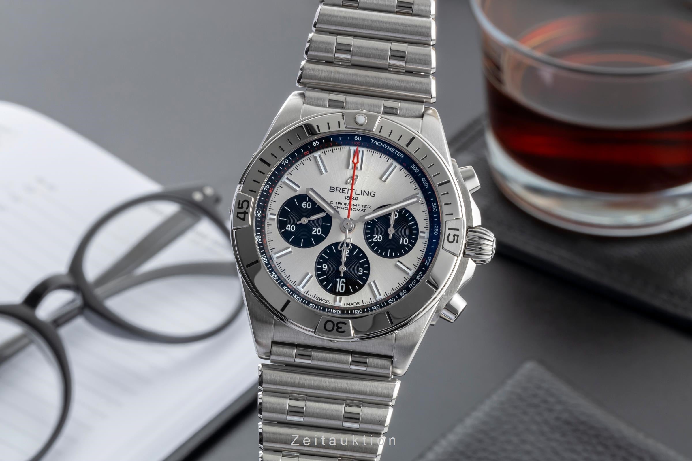 Breitling Chronomat cronógrafo acero automático reloj para caballeros AB0134 LP: 9400EUR  [2600452]