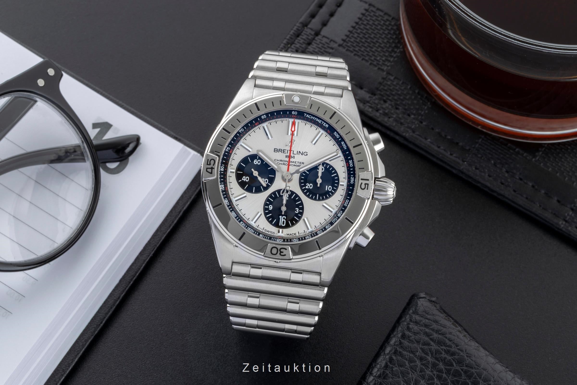 Breitling Chronomat chronographe acier automatique montre pour hommes AB0134 LP: 9400EUR  [2600452]