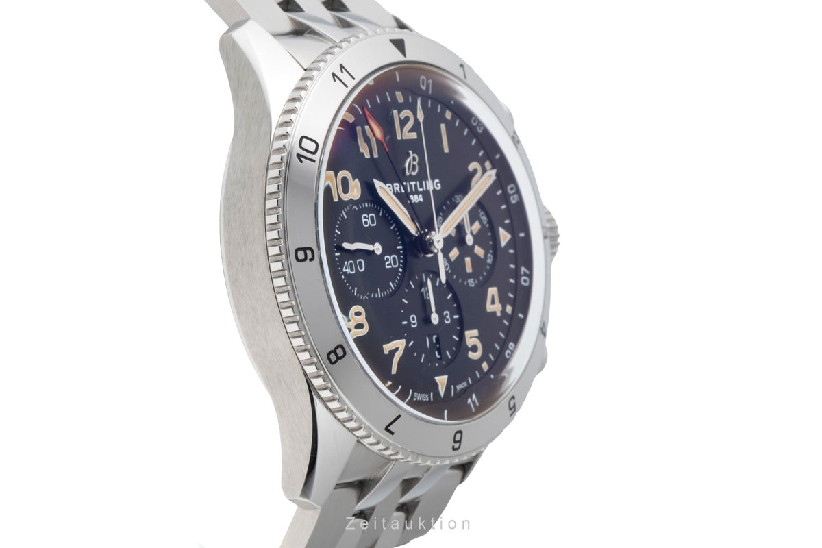 Breitling Super Avi chronograph steel automatic men's watch AB04453A1B1A1 LP: 11500EUR  [2600453]