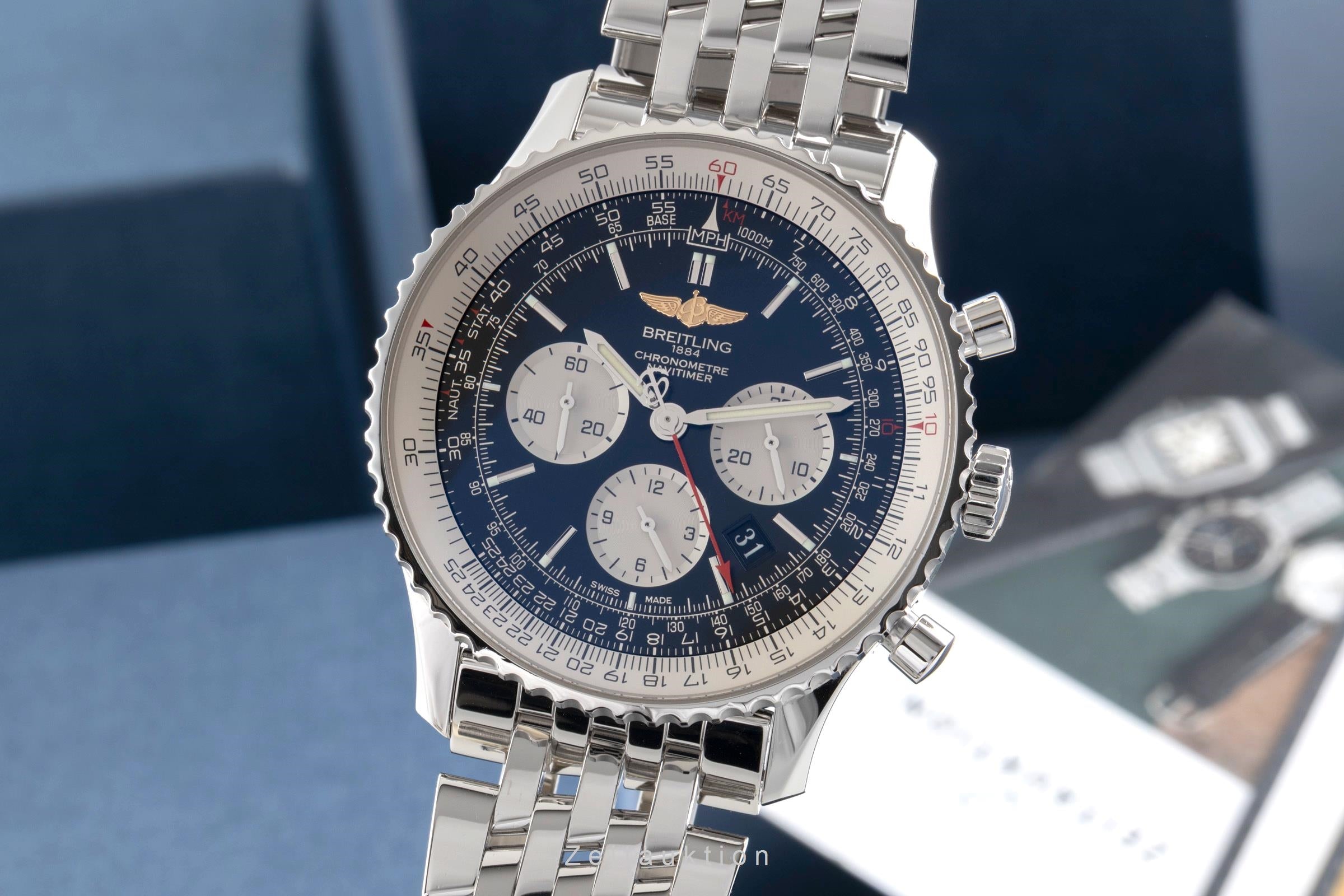 Breitling Navitimer 01 46 cronógrafo acero automático reloj para caballeros AB012721/BD09 LP: 9850EUR  [2600457]