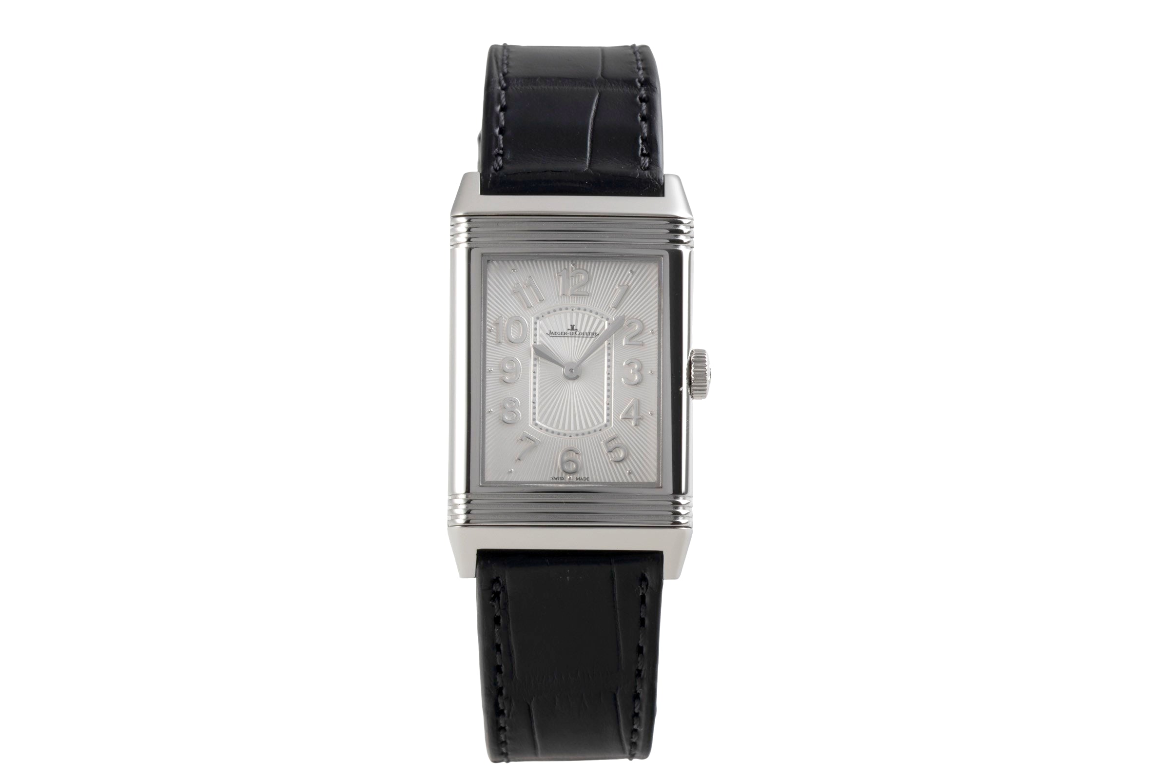 Jaeger LeCoultre Reverso steel quartz Kal. 657 Ref. Q3208420