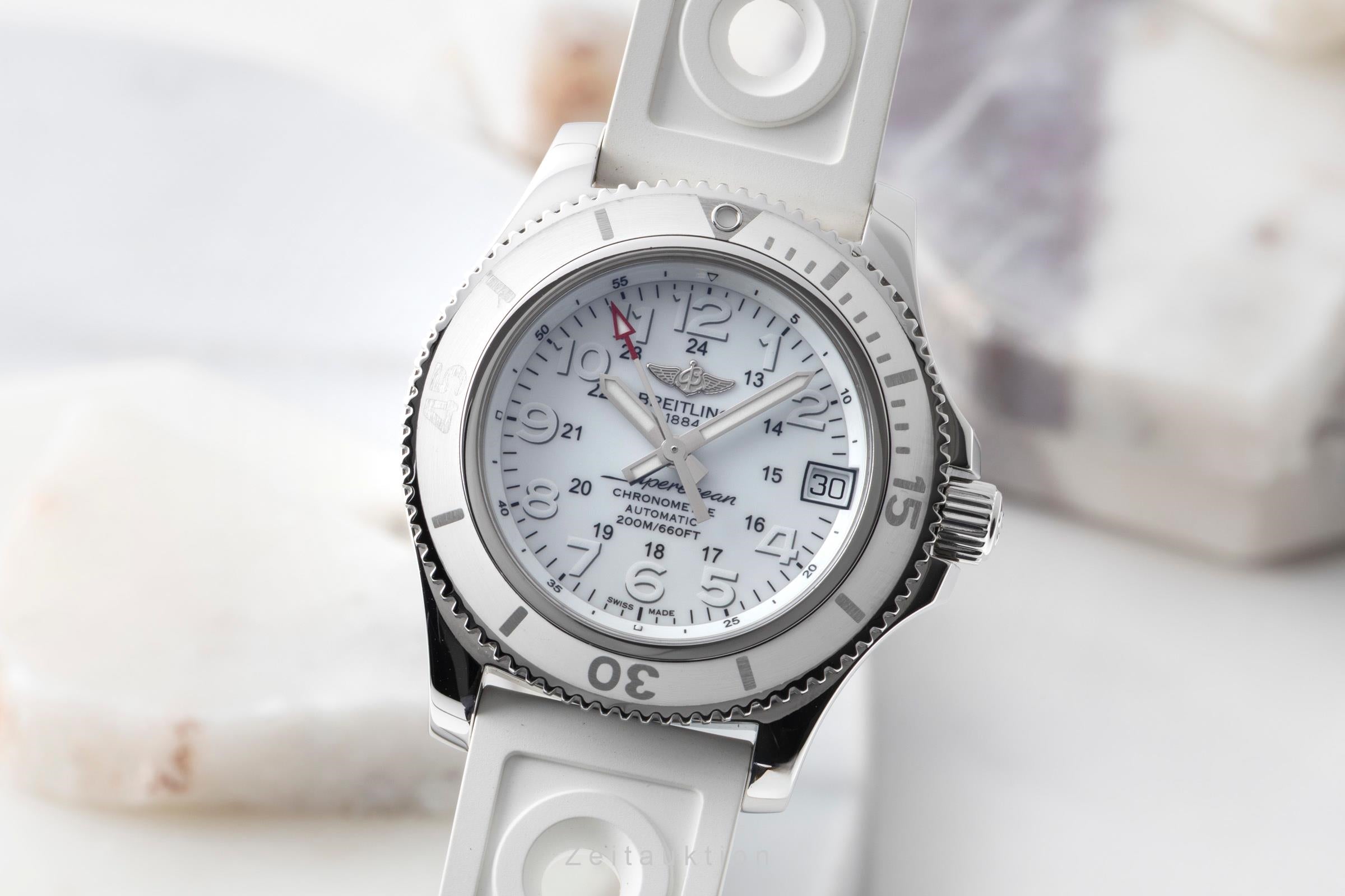 Breitling Superocean steel automatic women's watch A17312D2/A775 LP: 5350EUR  [2600459]