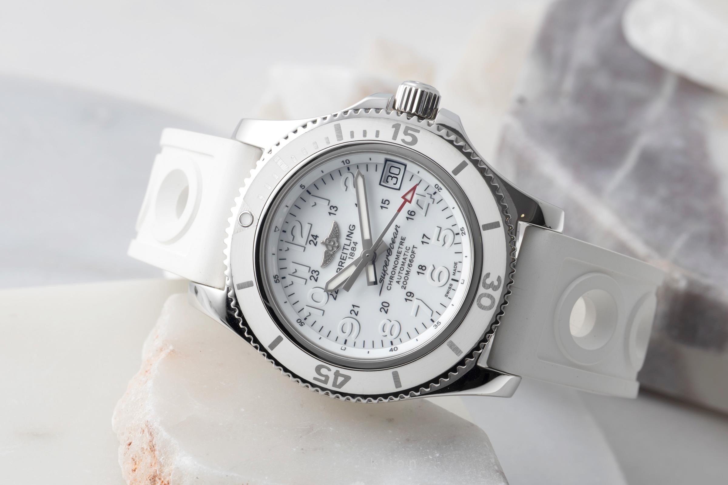 Breitling Superocean acero automático reloj para damas  A17312D2/A775 LP: 5350EUR  [2600459]