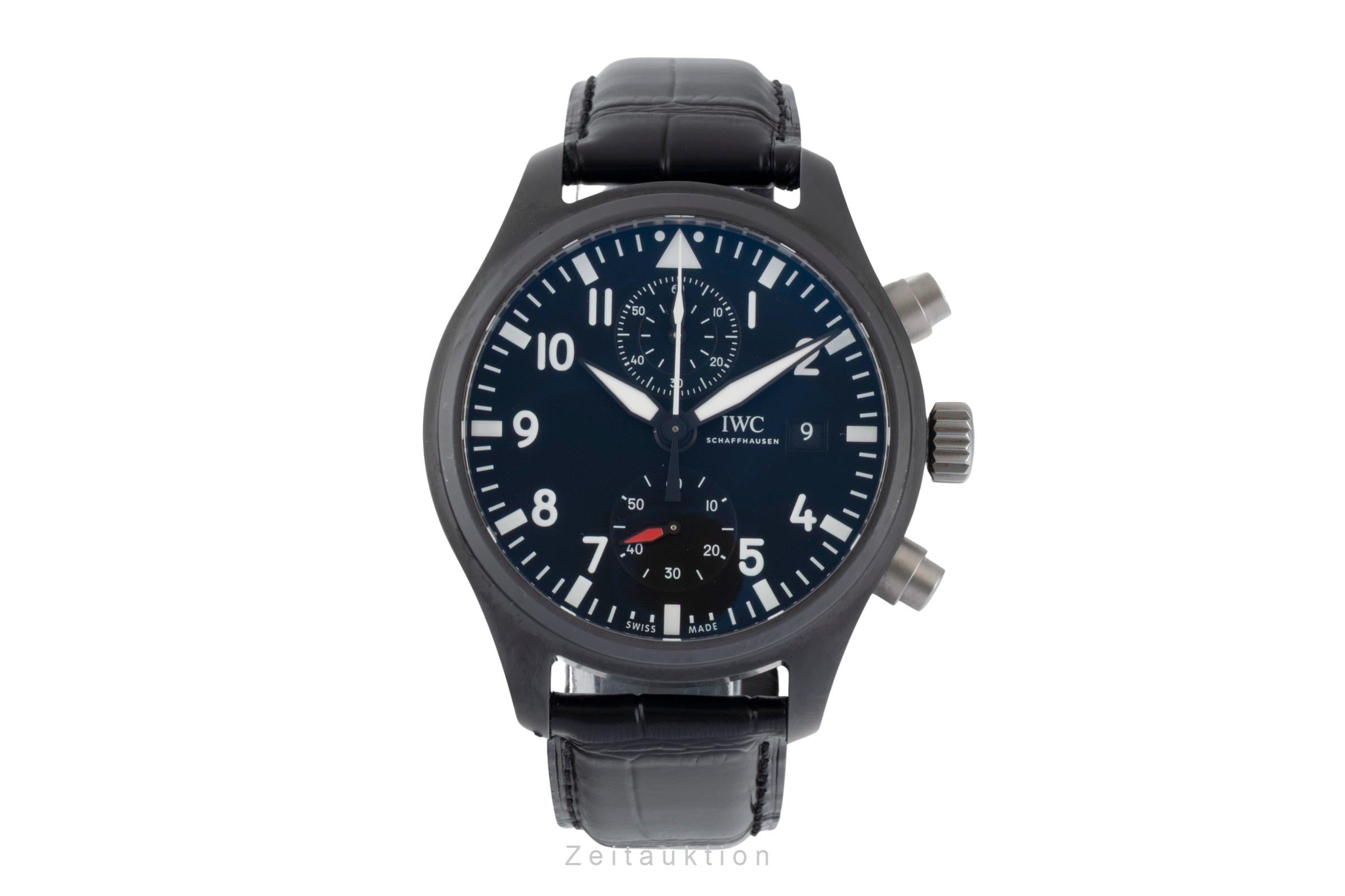 IWC Fliegerchronograph chronograph ceramic / titanium automatic men's watch IW389001 LP: 9900EUR  [2600460]