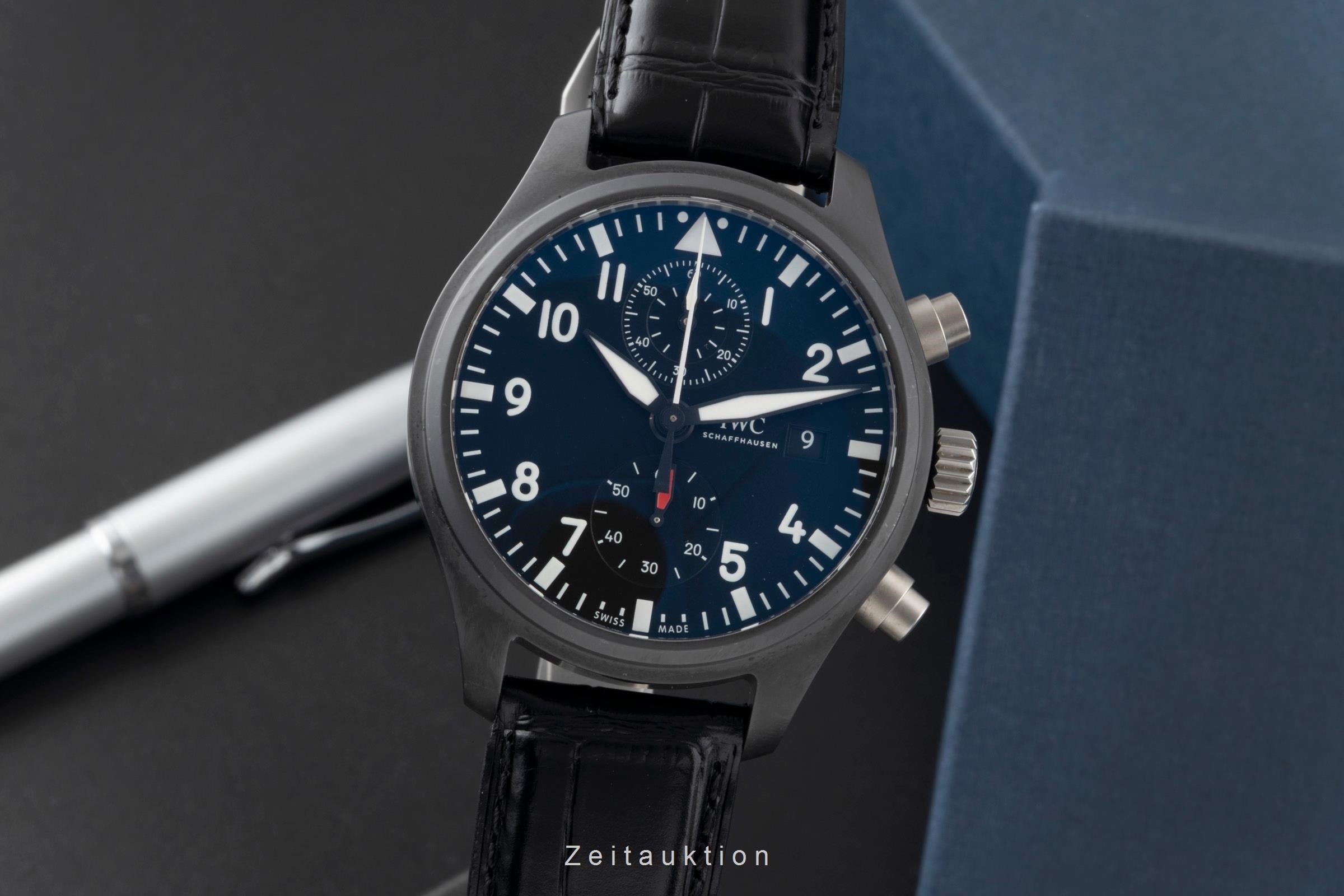 IWC Fliegerchronograph chronograph ceramic / titanium automatic men's watch IW389001 LP: 9900EUR  [2600460]