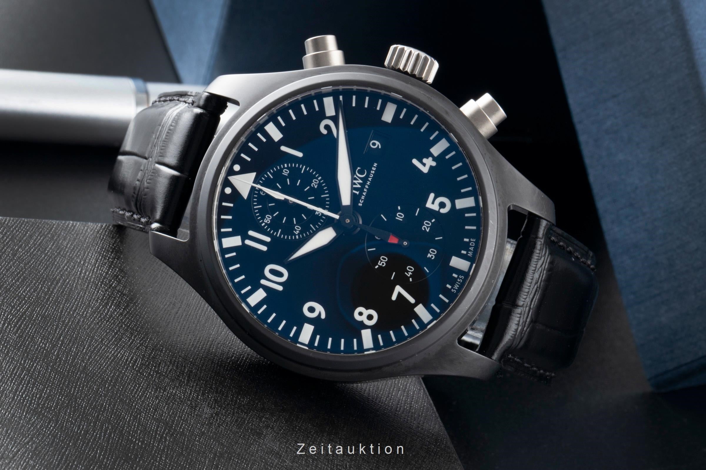 IWC Fliegerchronograph chronograph ceramic / titanium automatic men's watch IW389001 LP: 9900EUR  [2600460]