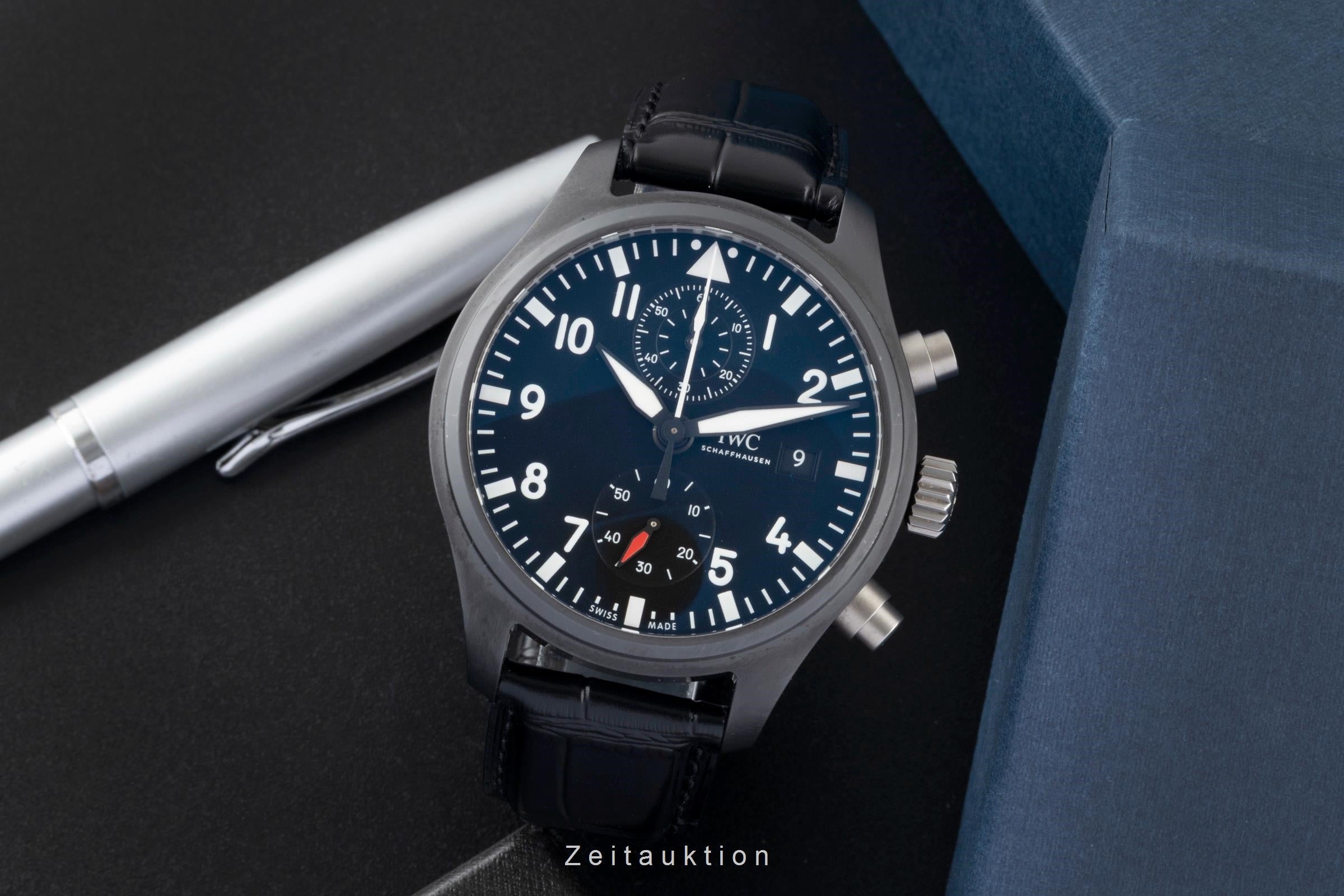 IWC Fliegerchronograph chronograph ceramic / titanium automatic men's watch IW389001 LP: 9900EUR  [2600460]