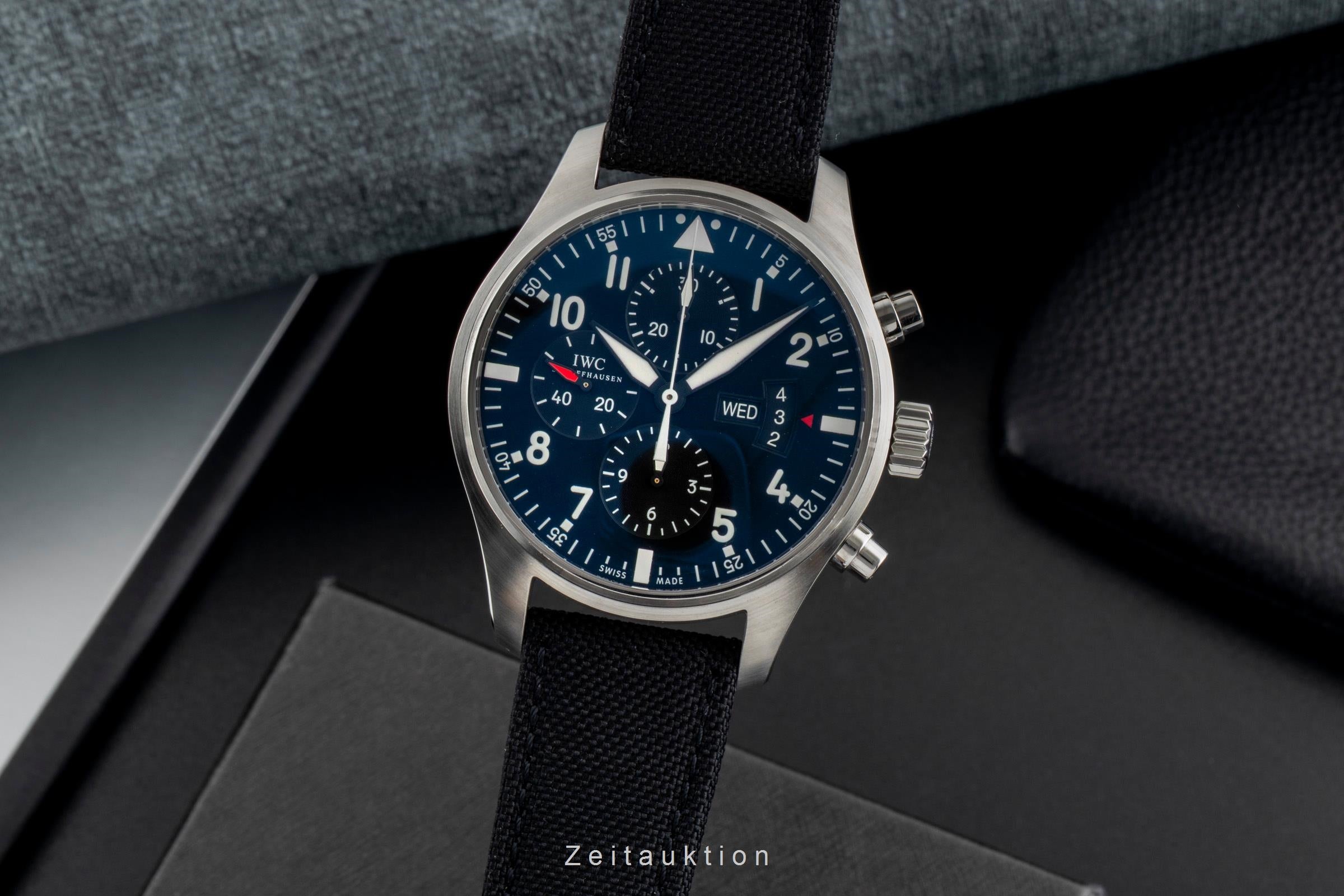 IWC Fliegerchronograph chronograph steel automatic men's watch IW377701 LP: 7800EUR  [2600462]