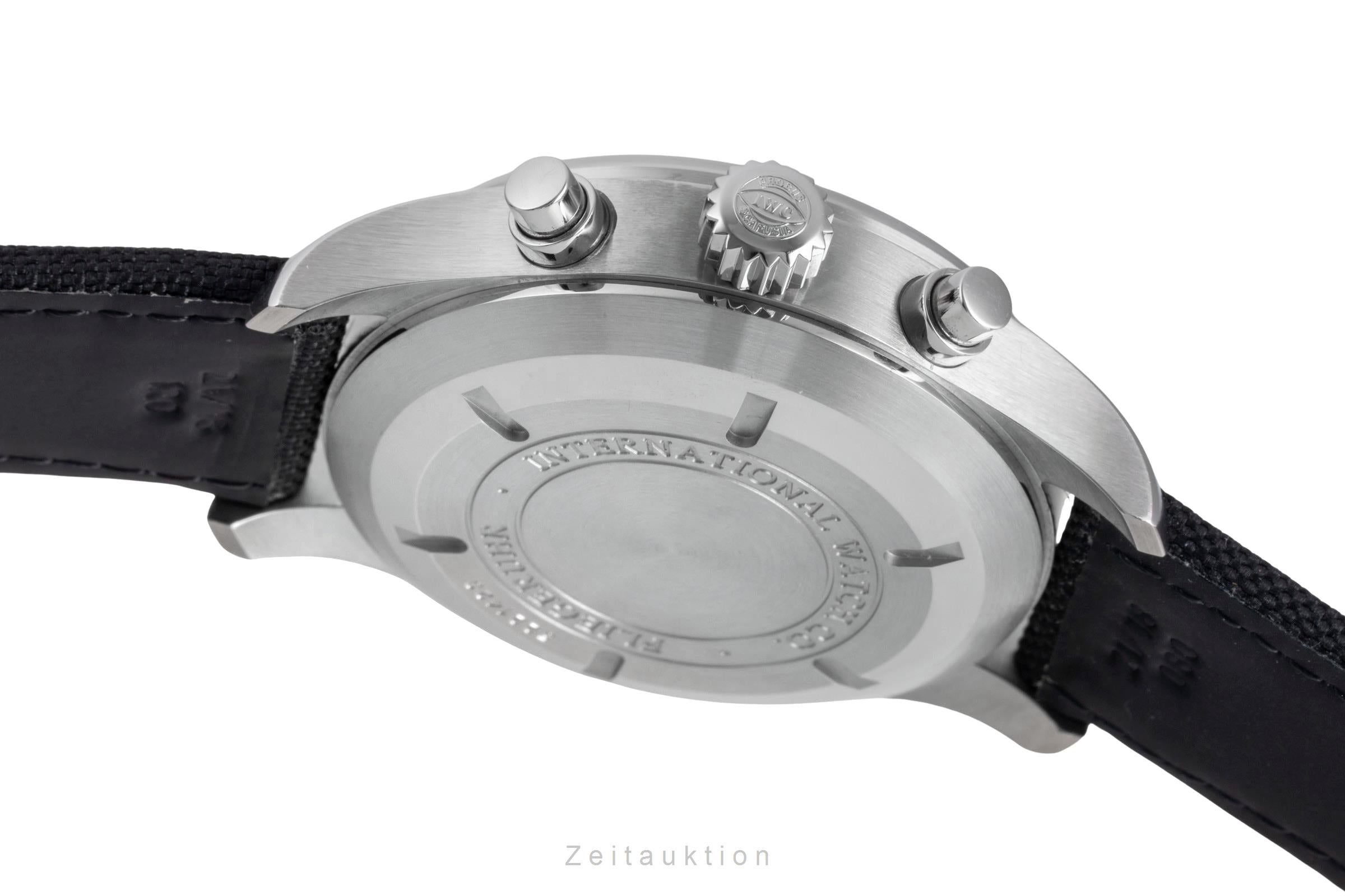 IWC Pilot Fliegeruhr Chronograph Automatik Herrenuhr Ref. IW377701 Papiere  [2600462]