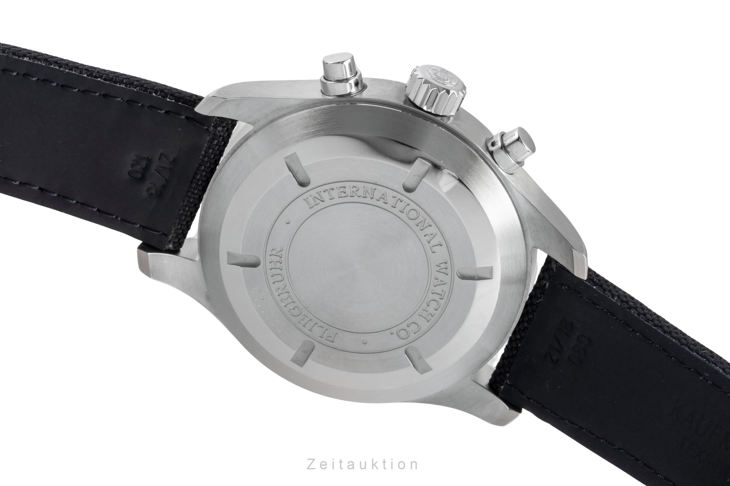 IWC Pilot Fliegeruhr Chronograph Automatik Herrenuhr Ref. IW377701 Papiere  [2600462]