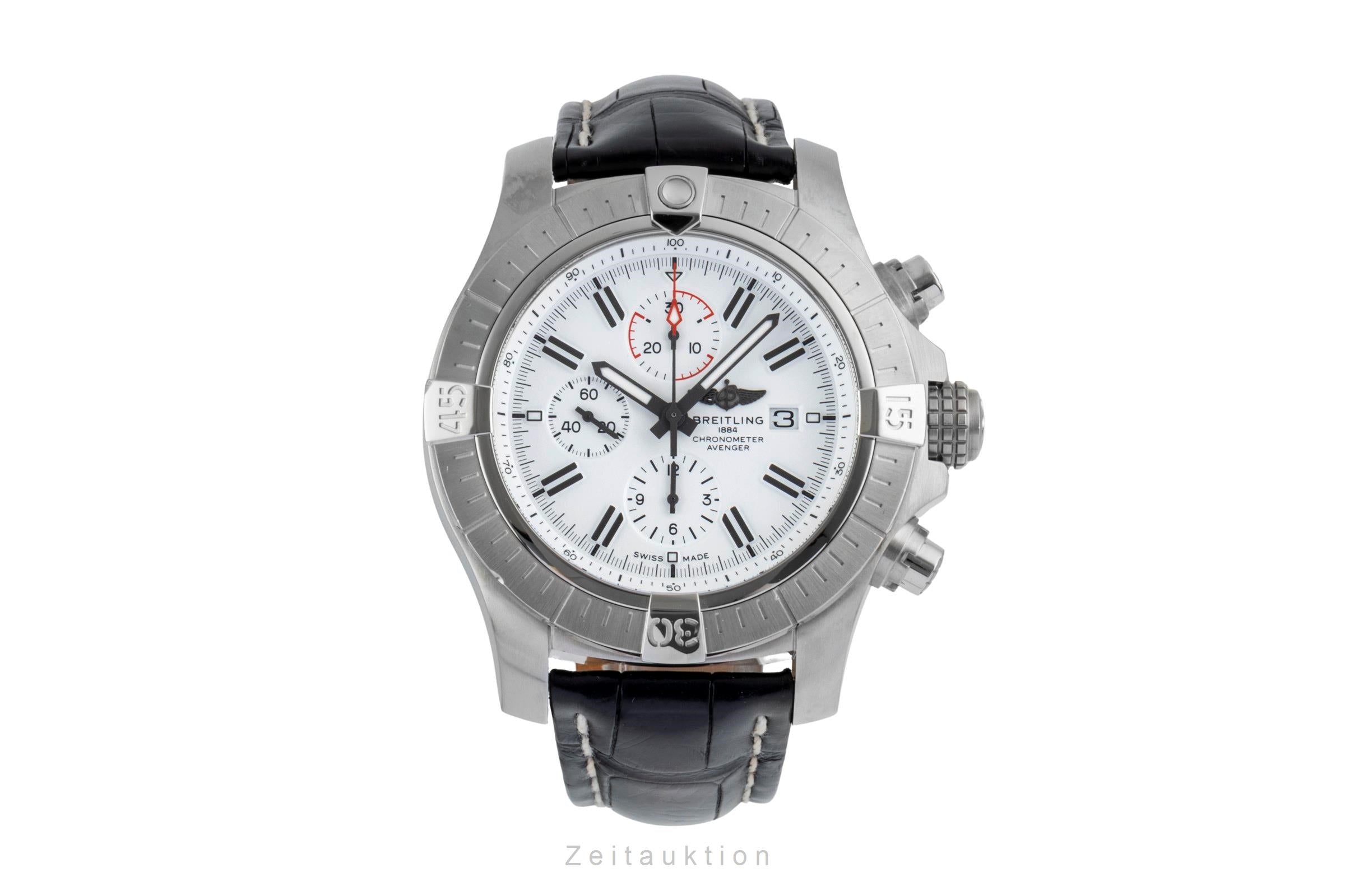 Breitling Super Avenger cronografo acciaio automatismo orologio da uomo A13375 Limited  [2600466]