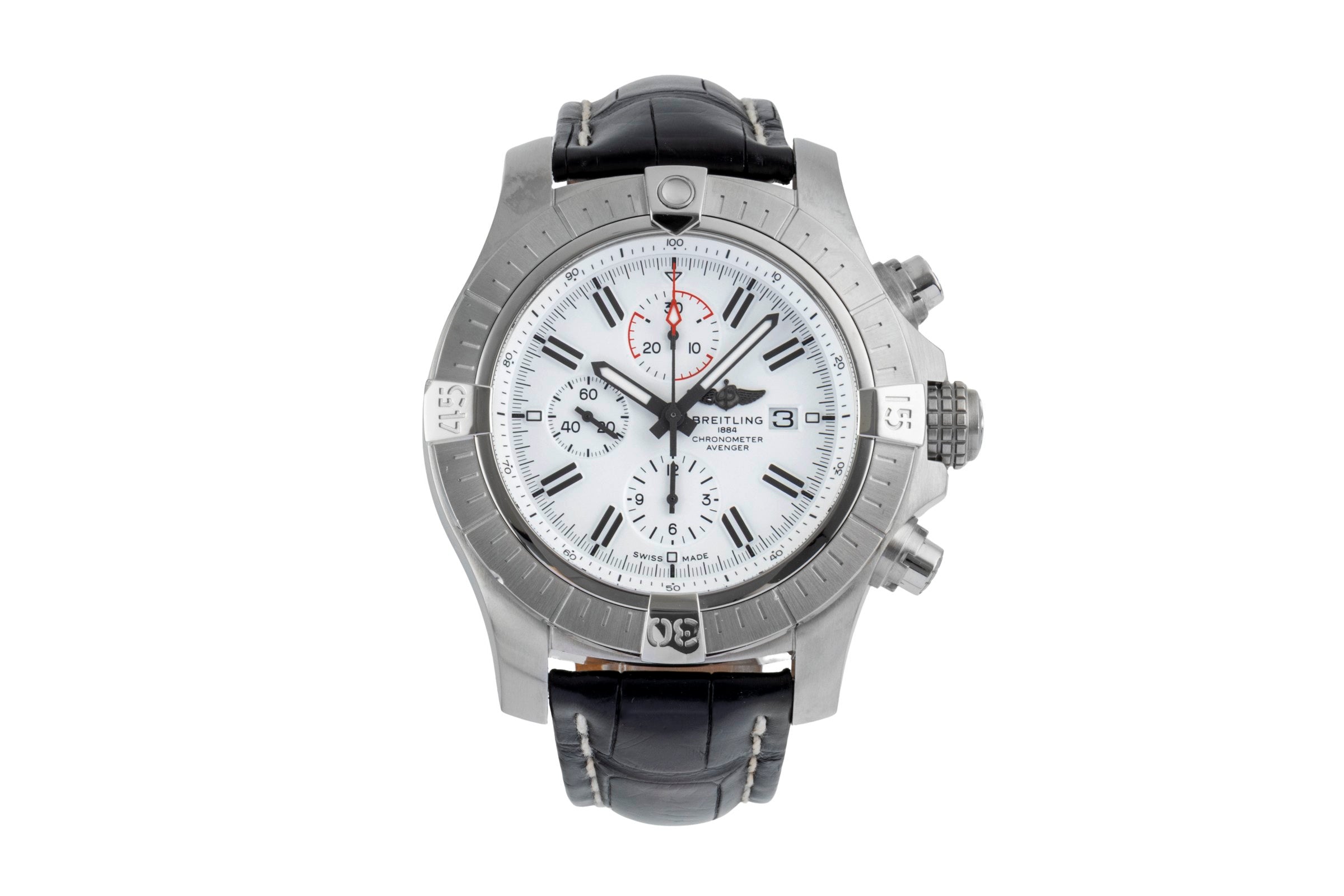Breitling Super Avenger chronograph steel automatic men's watch A13375 Limited  [2600466]
