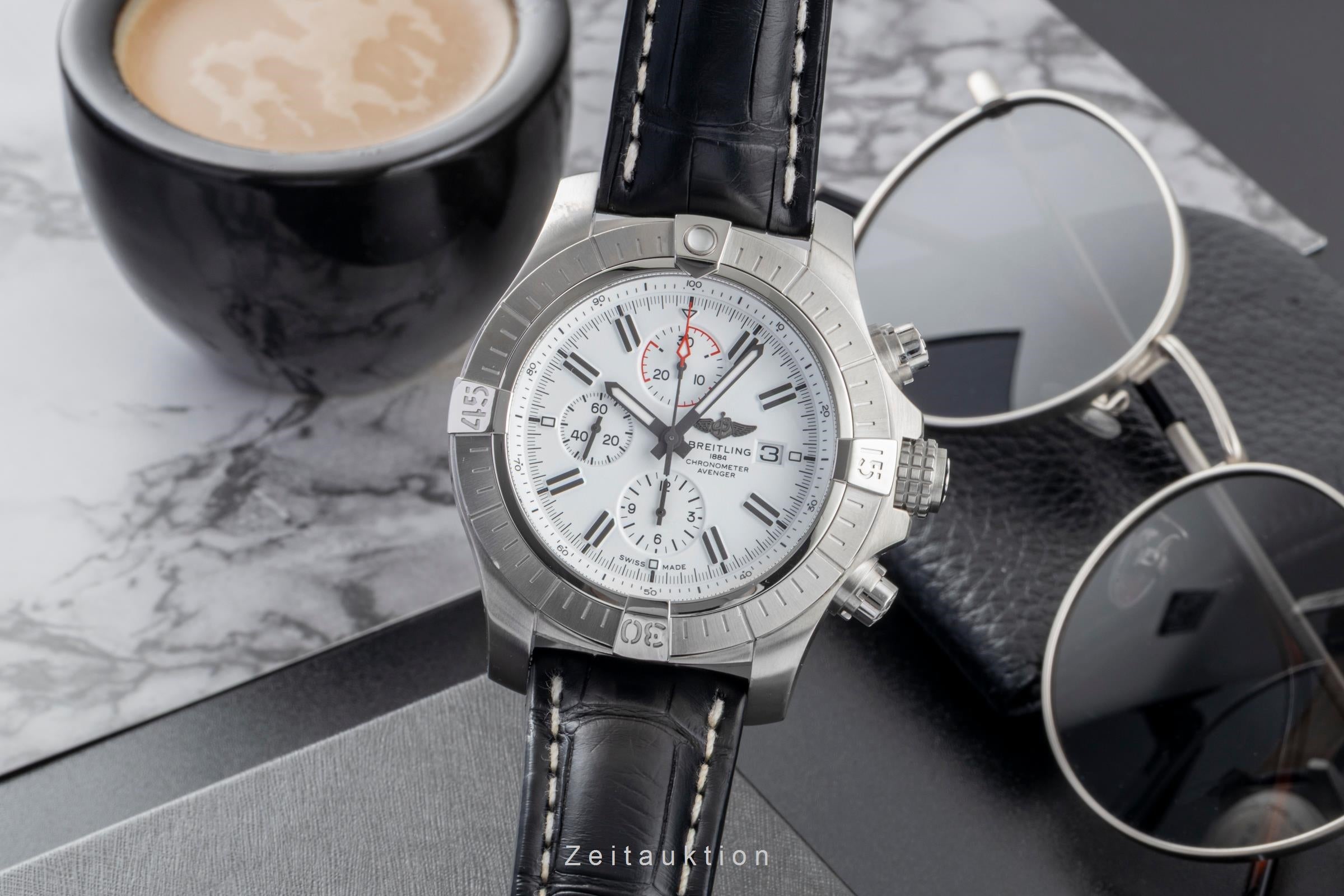 Breitling Super Avenger chronograph steel automatic men's watch A13375 Limited  [2600466]