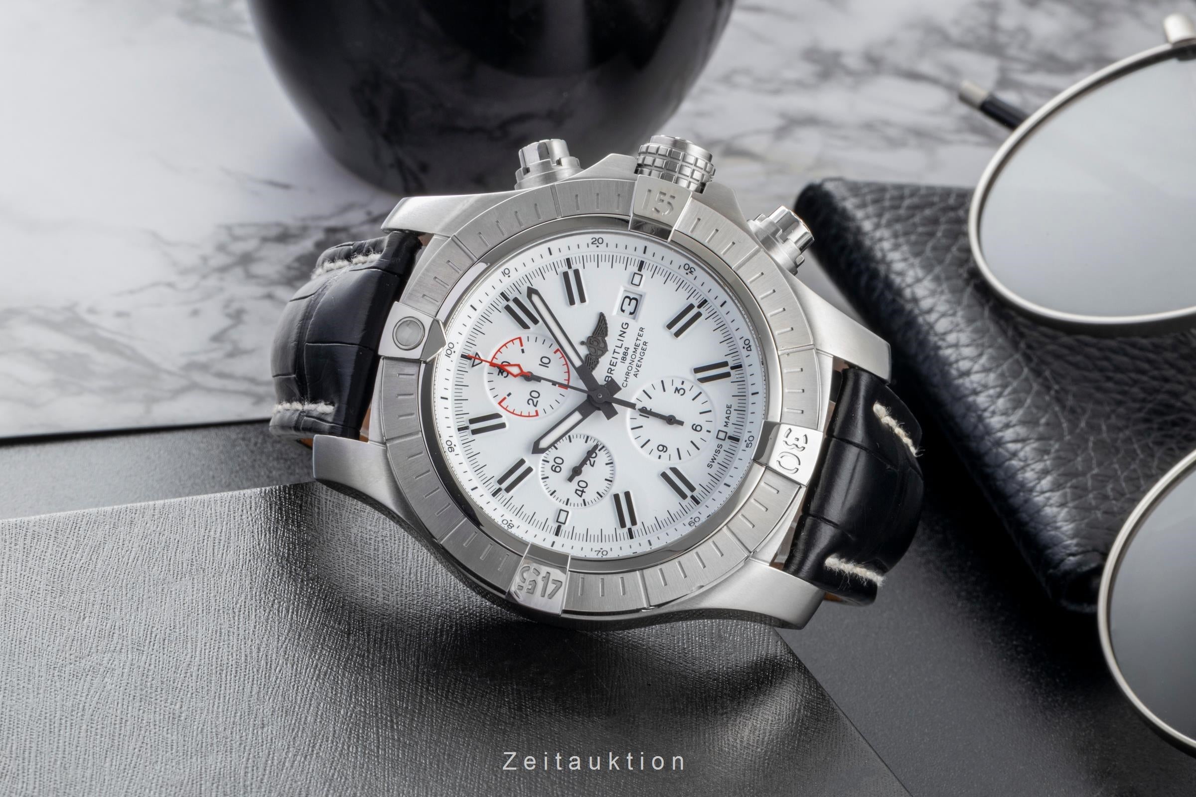 Breitling Super Avenger cronografo acciaio automatismo orologio da uomo A13375 Limited  [2600466]