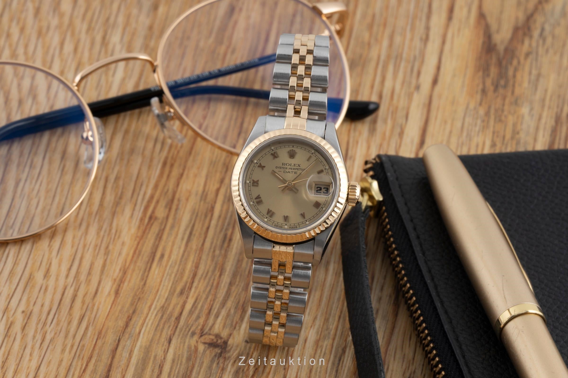 Rolex Lady Date steel / gold automatic women's watch 69173 Vintage  [2600467]