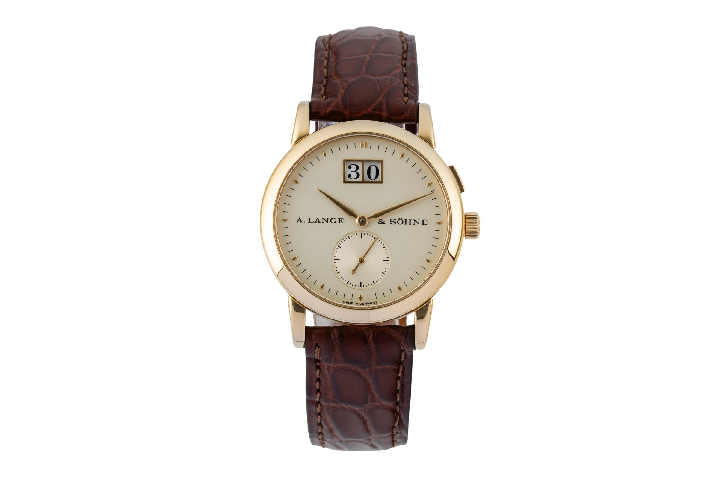 A. Lange & Söhne Saxonia 18 ct gold manual winding Kal. L941.3 Ref
