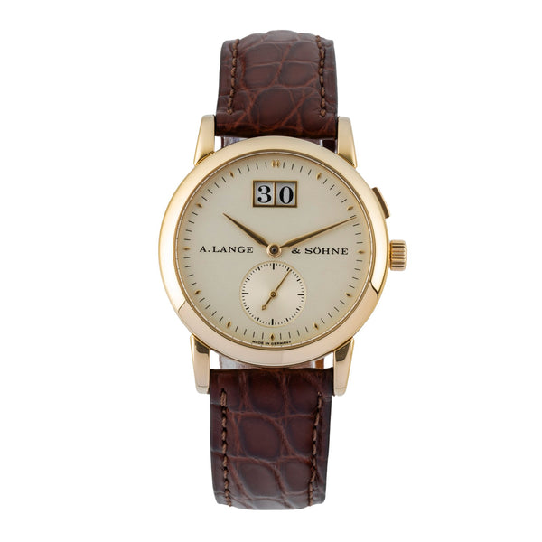 A. Lange & Söhne Saxonia Großdatum 18K (0,750) Gold Handaufzug 105.021 Box [2600472]