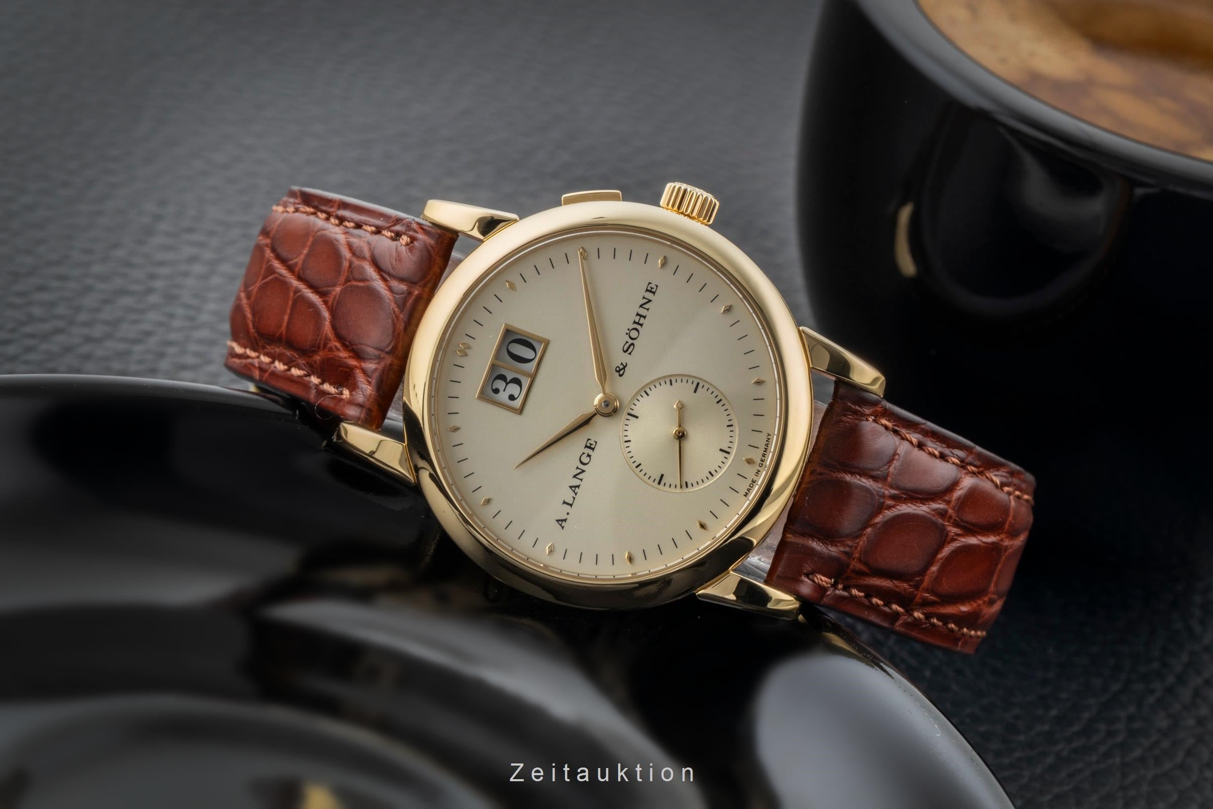 A. Lange & Söhne Saxonia 18 ct gold manual winding Kal. L941.3 Ref
