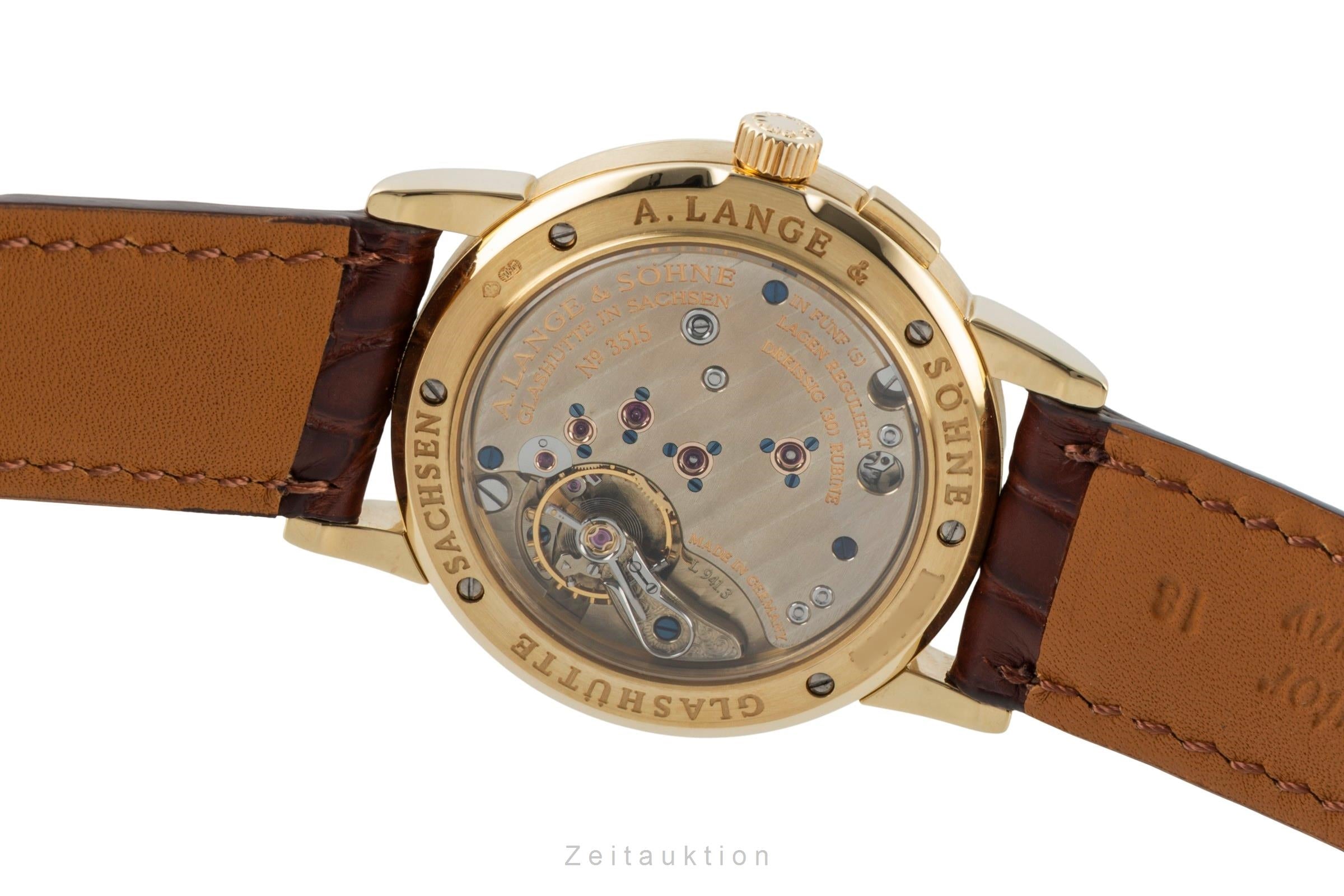 A. Lange & Söhne Saxonia Großdatum 18K (0,750) Gold Handaufzug 105.021 Box [2600472]