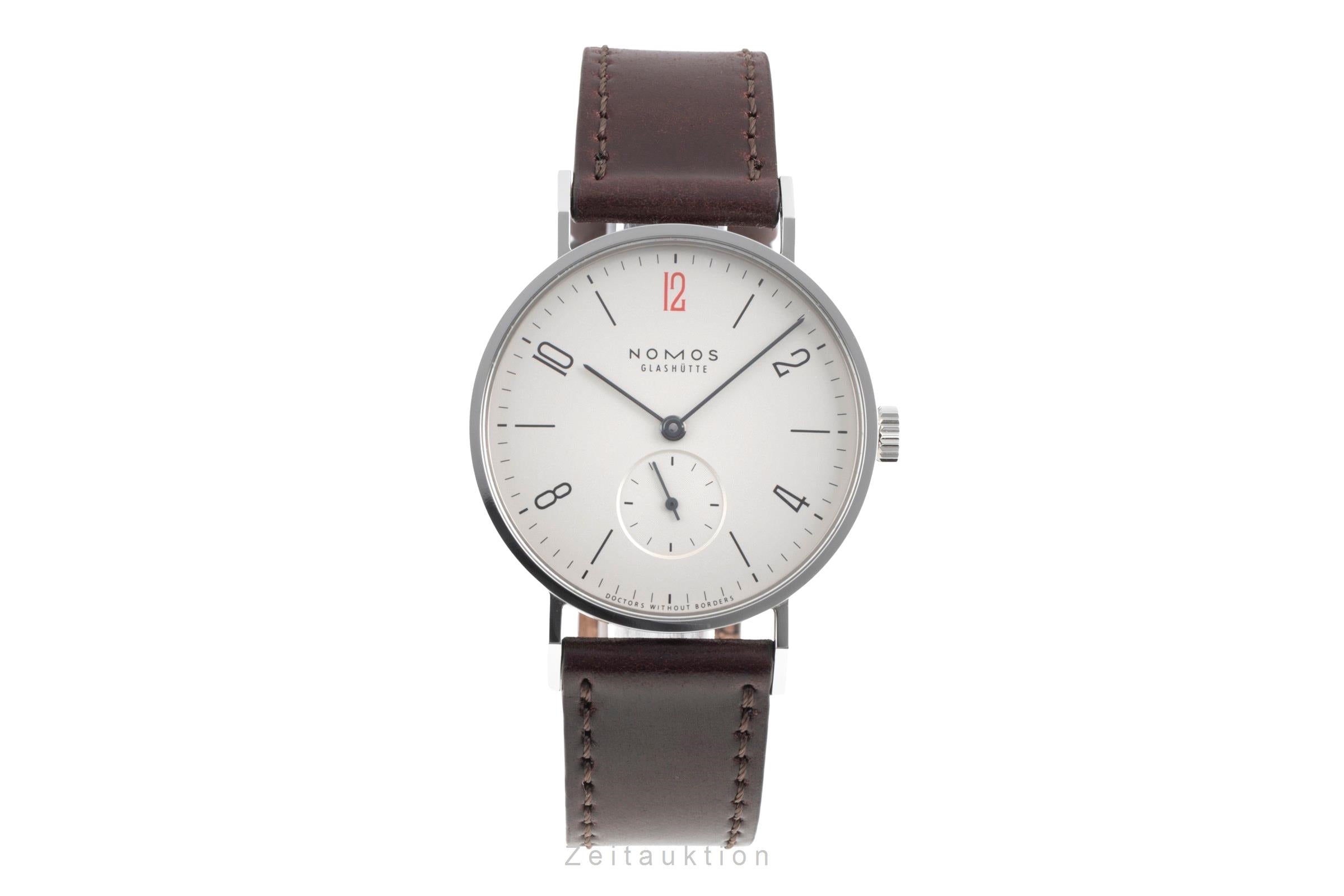 Nomos Tangente acero cuerda manual reloj para caballeros Tangente for Doctors without Borders Limited  [2600473]