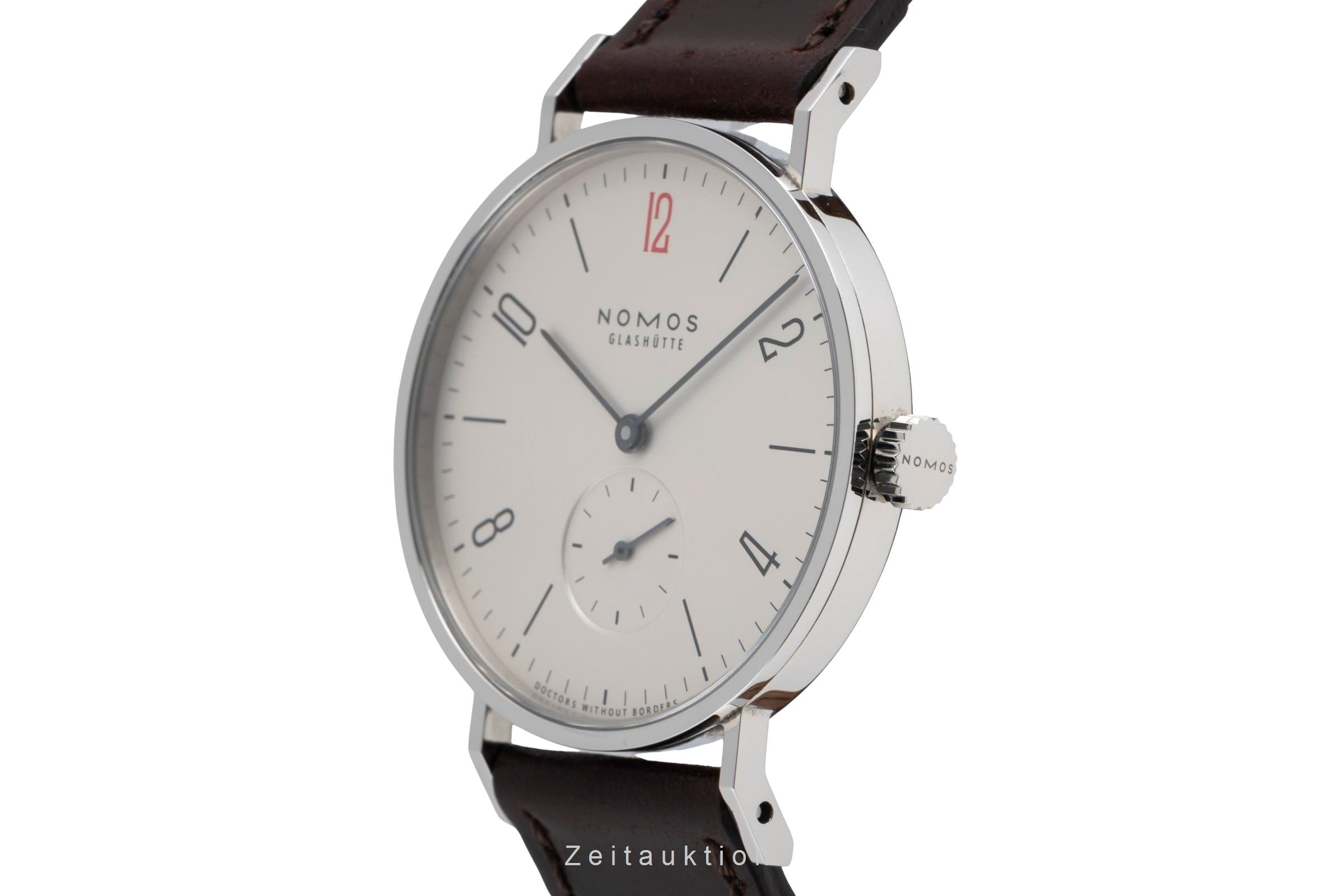Nomos Tangente acero cuerda manual reloj para caballeros Tangente for Doctors without Borders Limited  [2600473]