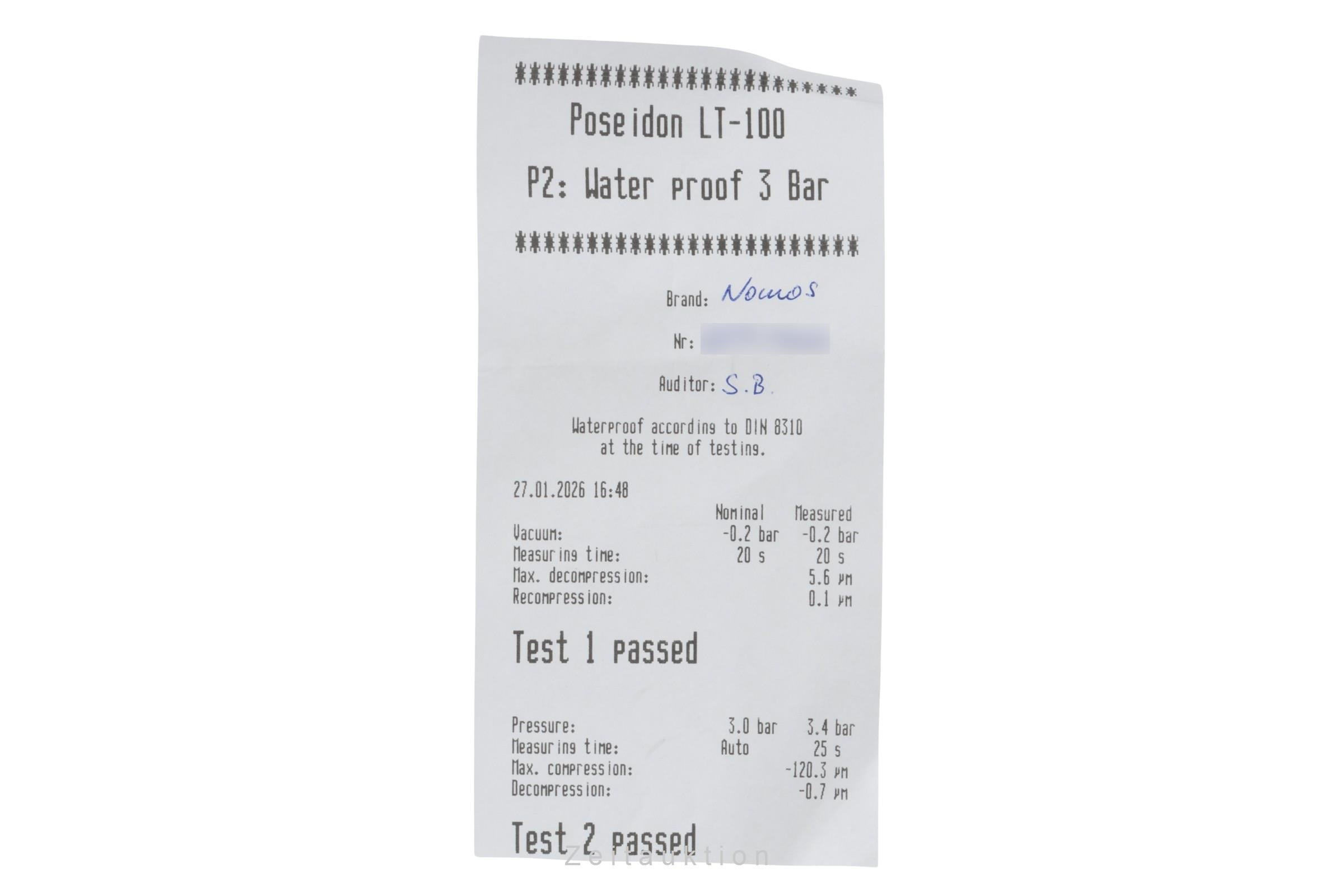 Nomos Tangente acero cuerda manual reloj para caballeros Tangente for Doctors without Borders Limited  [2600473]