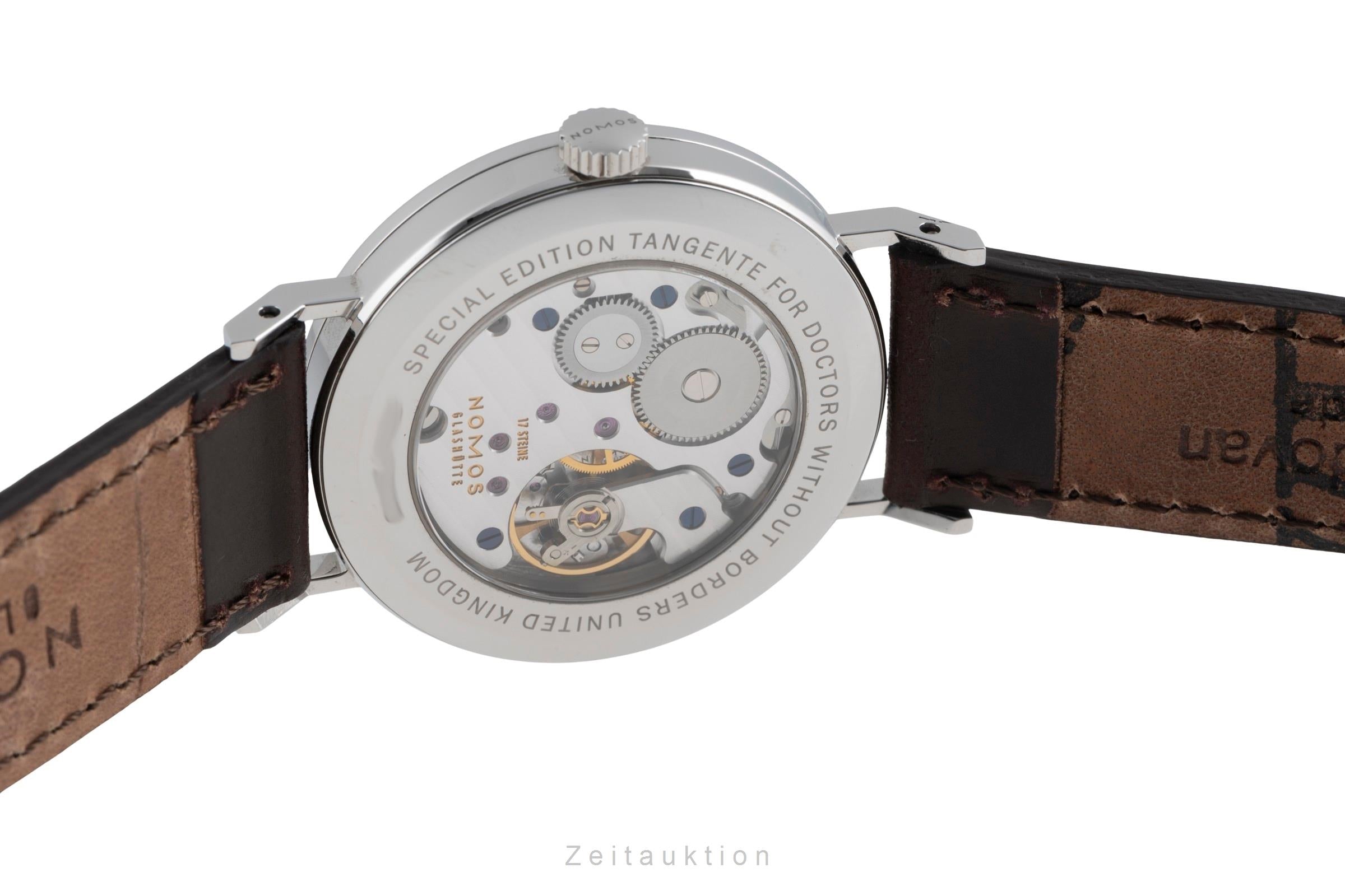 Nomos Tangente acero cuerda manual reloj para caballeros Tangente for Doctors without Borders Limited  [2600473]