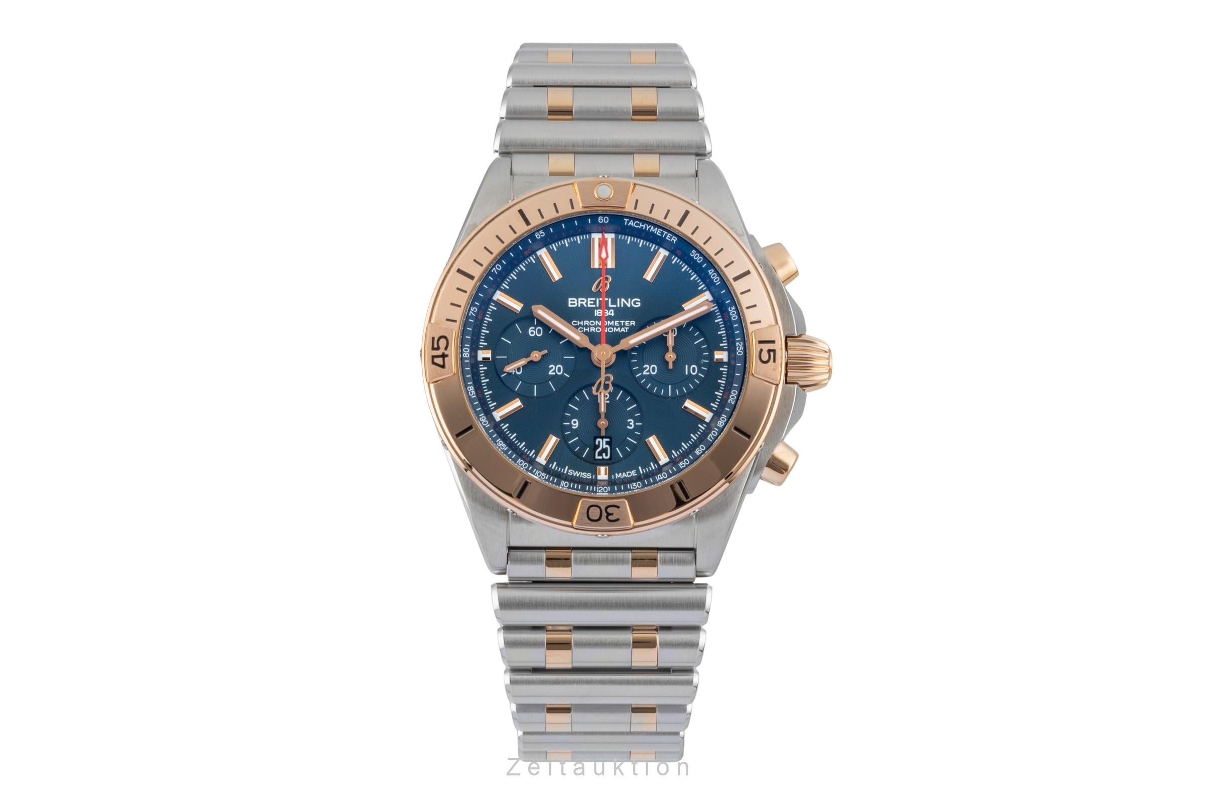 Breitling Chronomat chronographe acier / or  automatique montre pour hommes UB0134 LP: 14200EUR  [2600481]