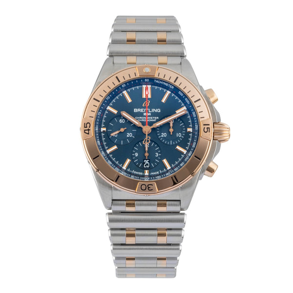 Breitling Chronomat chronographe acier / or  automatique montre pour hommes UB0134 LP: 14200EUR  [2600481]