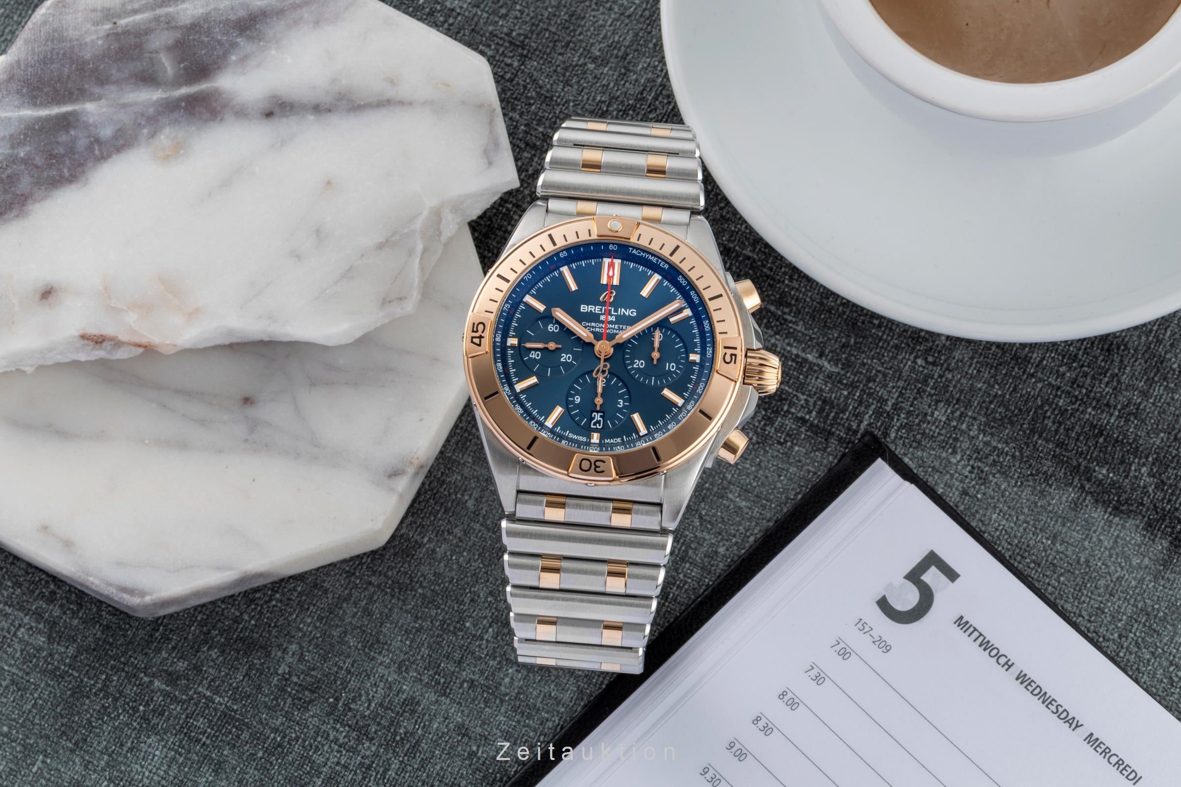 Breitling Chronomat chronographe acier / or  automatique montre pour hommes UB0134 LP: 14200EUR  [2600481]