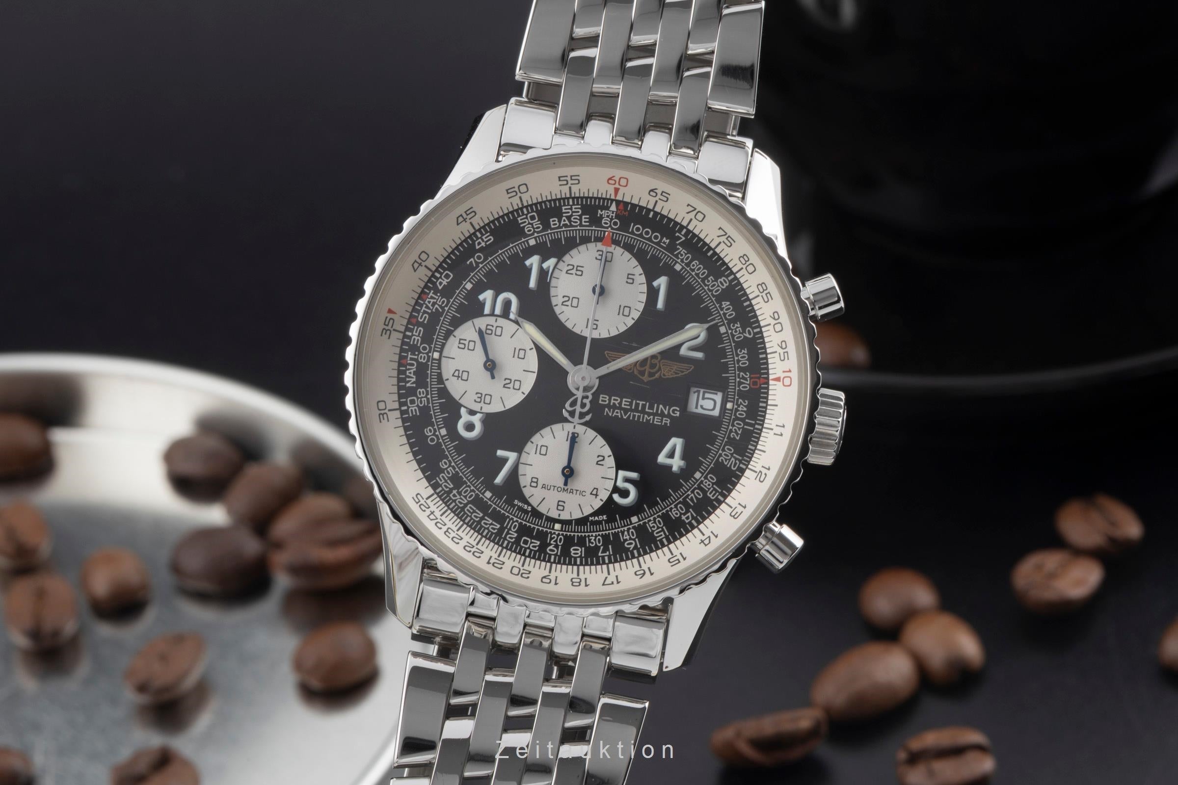 Breitling Old Navitimer chronograph steel automatic men's watch A13322 LP: 9850EUR  [2600482]