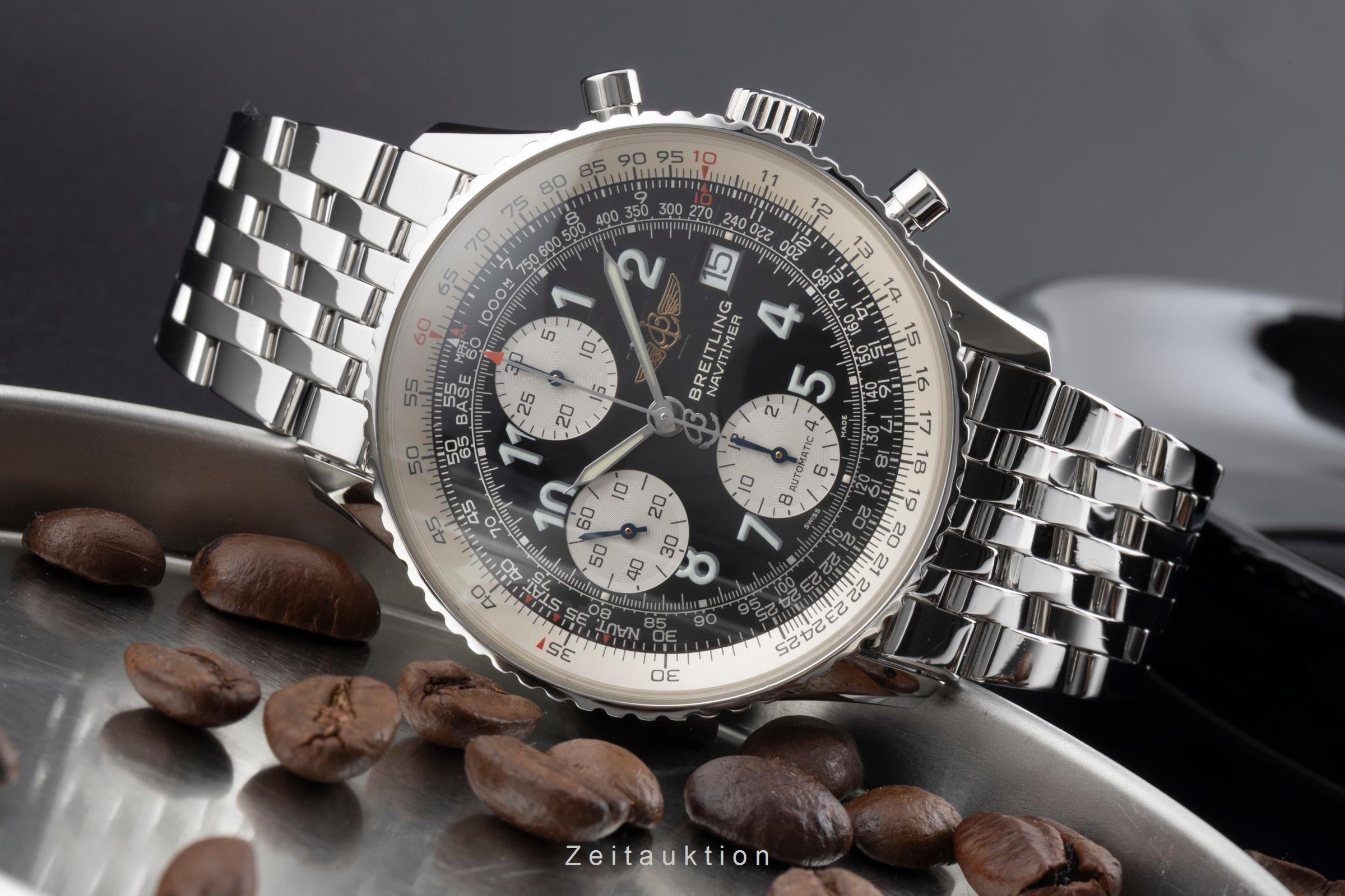 Breitling Old Navitimer chronograph steel automatic men's watch A13322 LP: 9850EUR  [2600482]