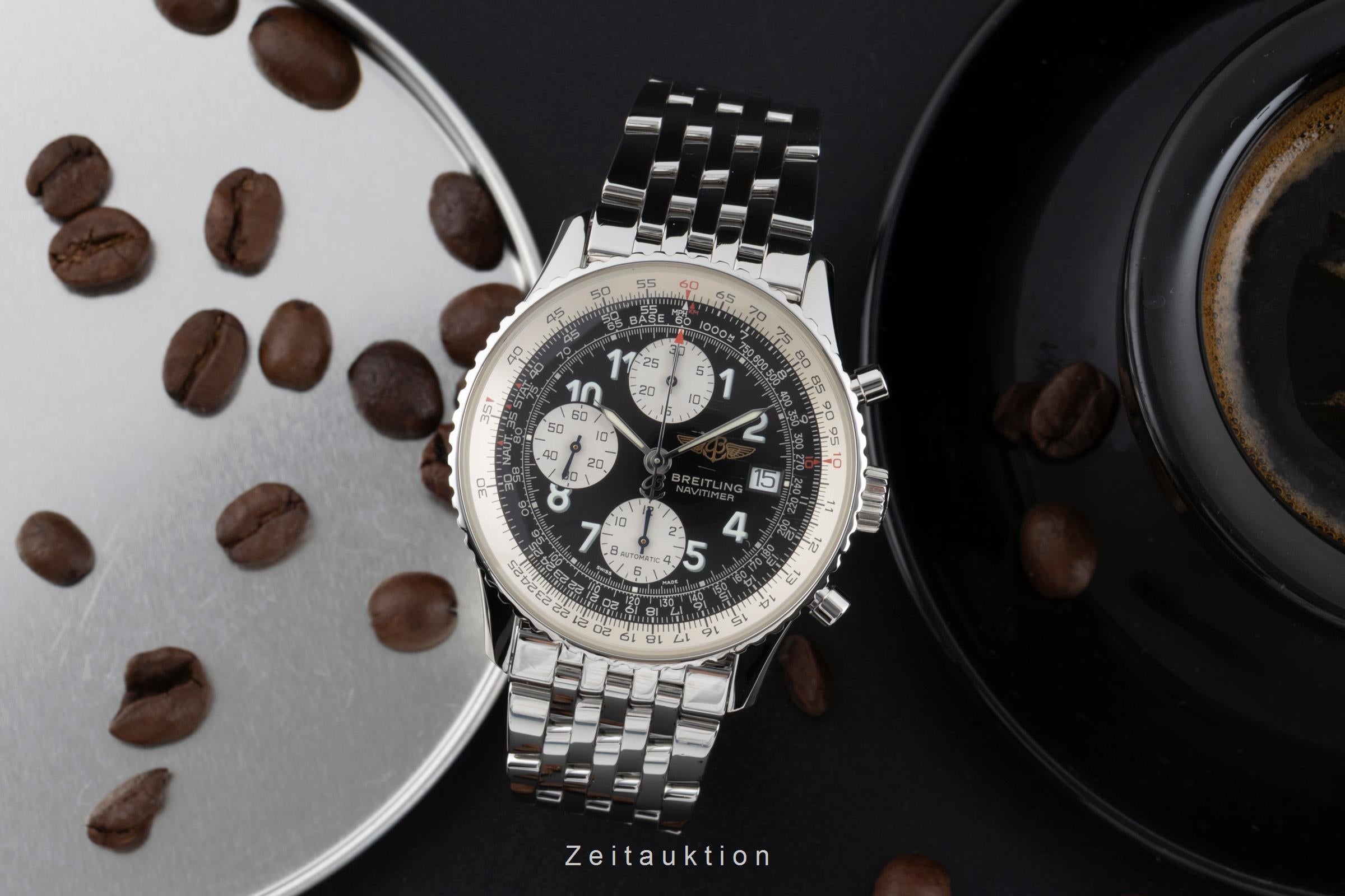 Breitling Old Navitimer chronograph steel automatic men's watch A13322 LP: 9850EUR  [2600482]