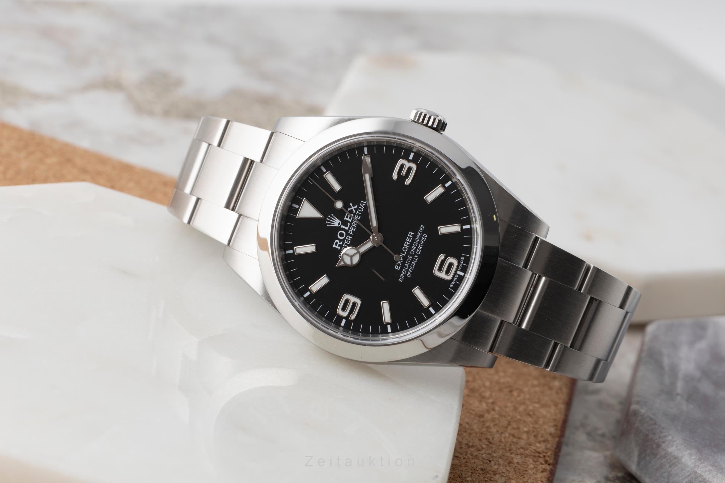 Rolex Explorer steel automatic men's watch 214270  [2600485]
