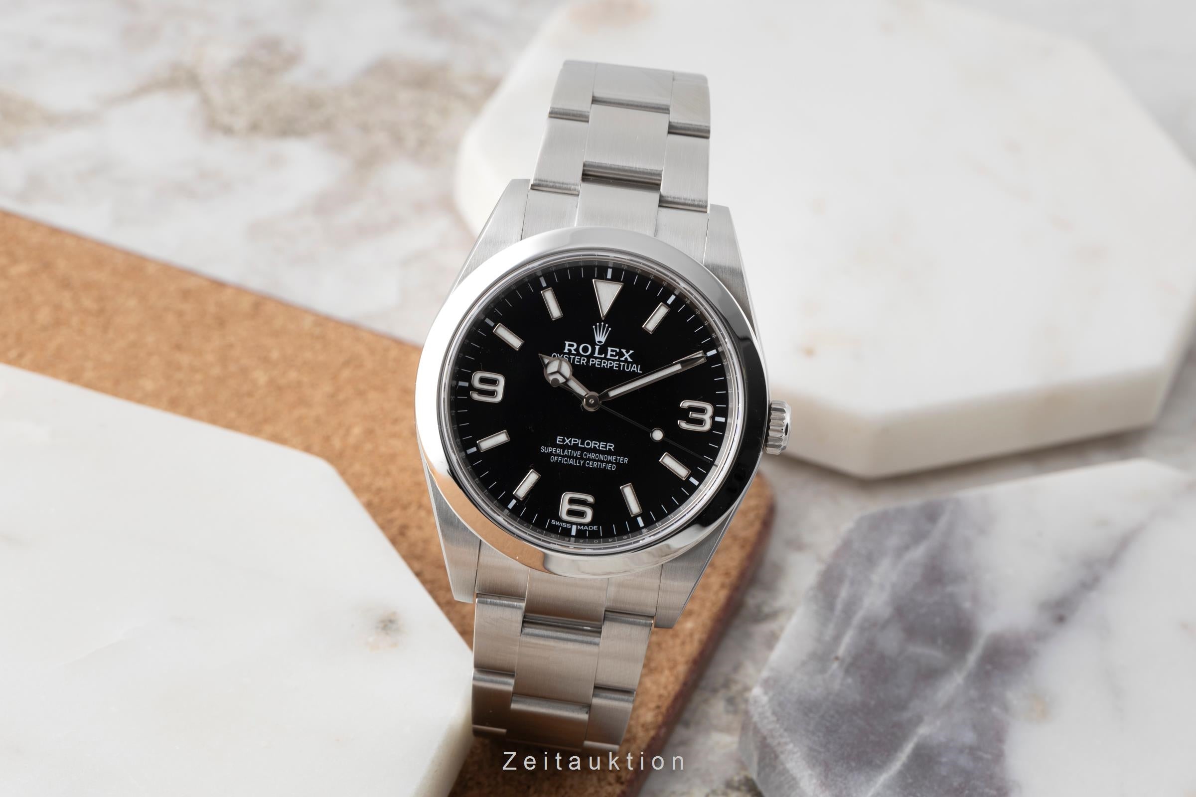 Rolex Explorer steel automatic men's watch 214270  [2600485]