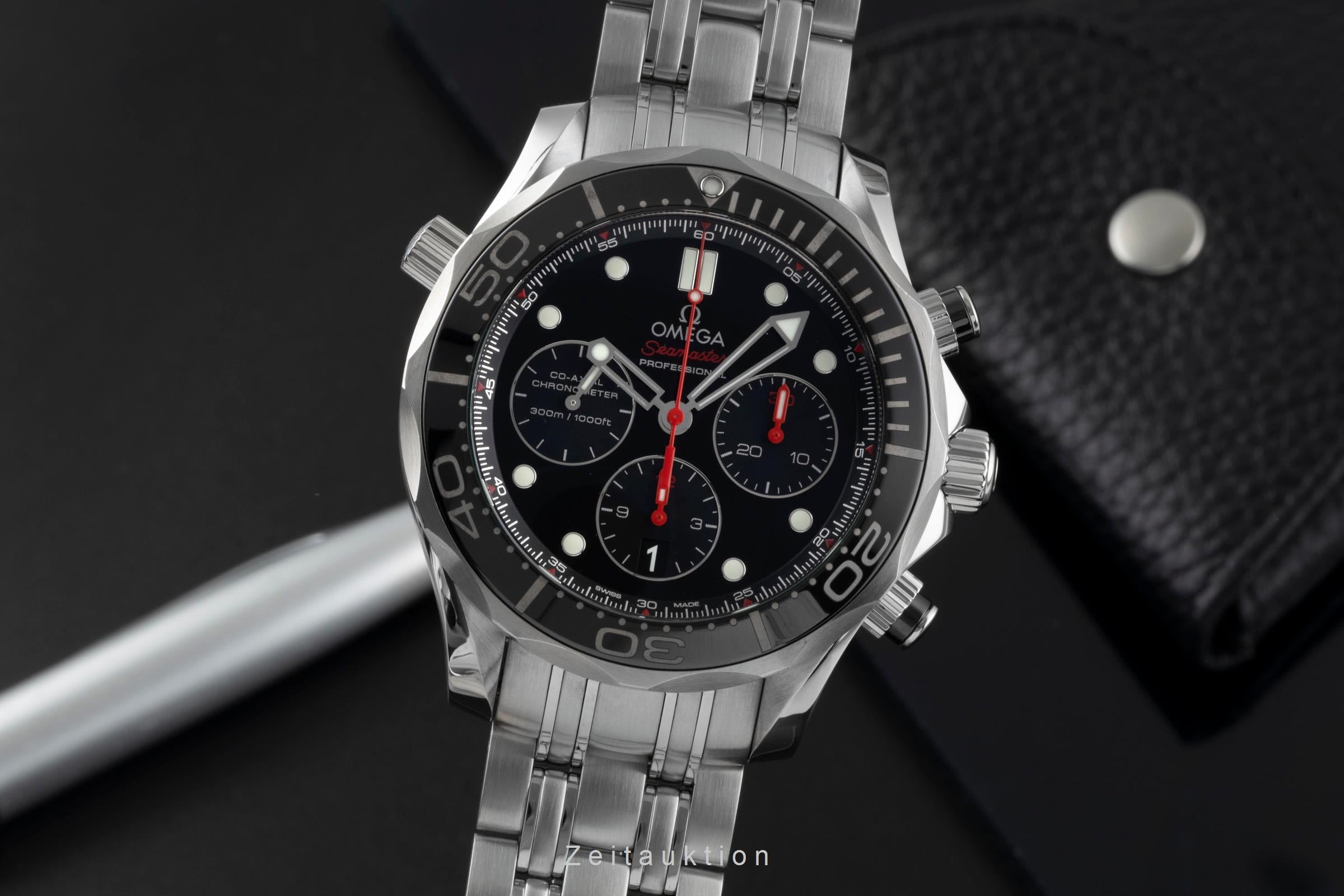Omega Seamaster chronograph steel automatic men's watch 212.30.44.50.01.001 LP: 9300EUR  [2600487]