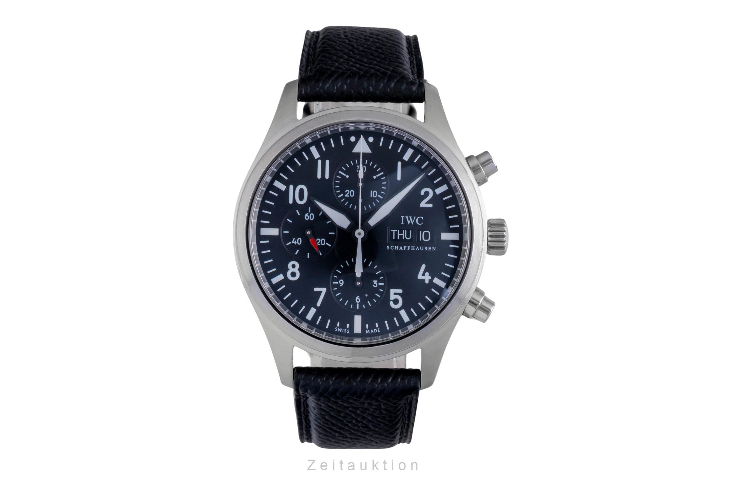 IWC Schaffhausen Fliegeruhr Chronograph Automatik Stahl Ref. IW371701 VP: 7800 € [2600490]