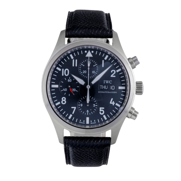 IWC Schaffhausen Fliegeruhr Chronograph Automatik Stahl Ref. IW371701 VP: 7800 € [2600490]