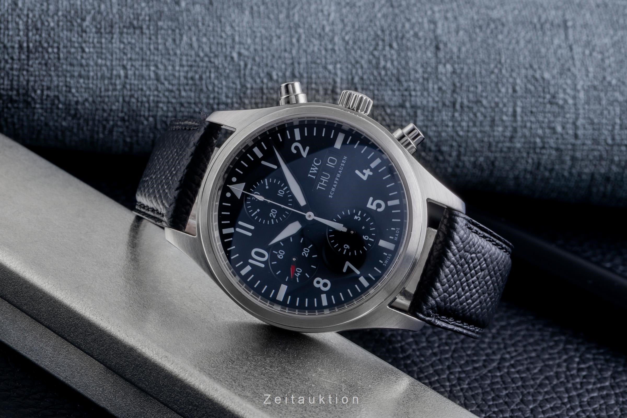 IWC Schaffhausen Fliegeruhr Chronograph Automatik Stahl Ref. IW371701 VP: 7800 € [2600490]