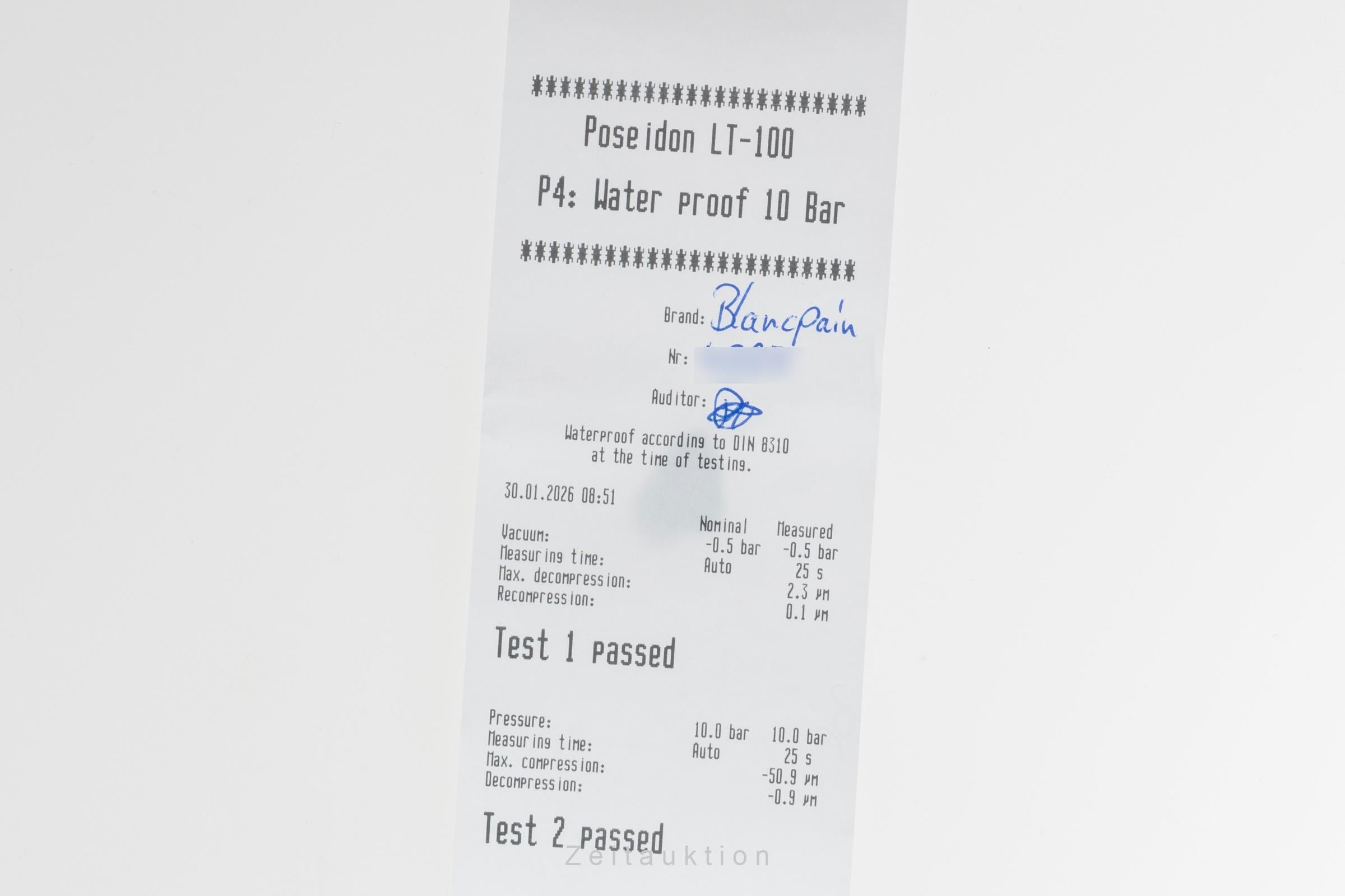 Blancpain Fifty Fathoms steel automatic men's watch 5000 1110 B52A LP: 12050EUR  [2600496]