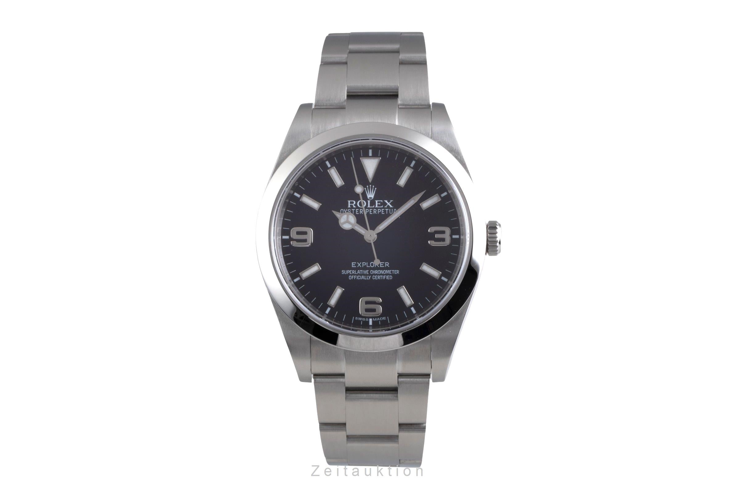 Rolex Explorer 39 Oyster Perpetual Edelstahl Automatik Ref. 214270 B&P 2012 [2600497]
