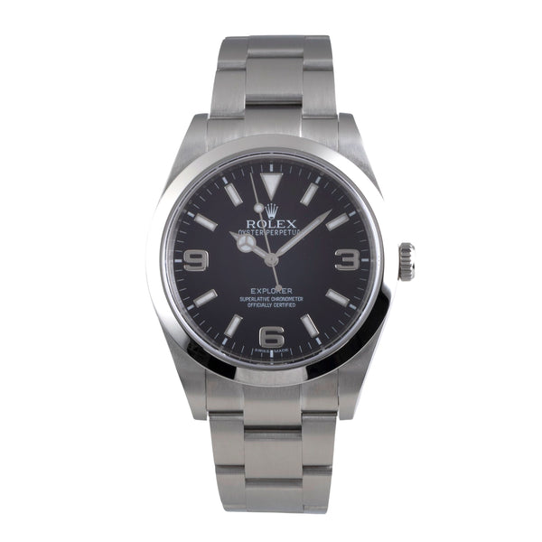 Rolex Explorer 39 Oyster Perpetual Edelstahl Automatik Ref. 214270 B&P 2012 [2600497]