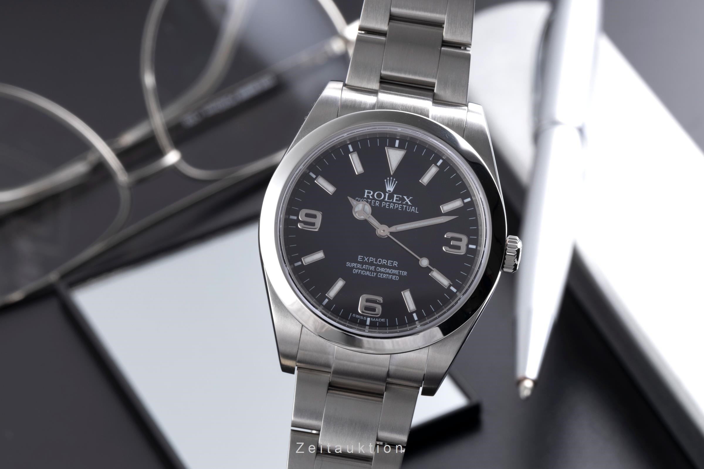 Rolex Explorer steel automatic men's watch 214270  [2600497]