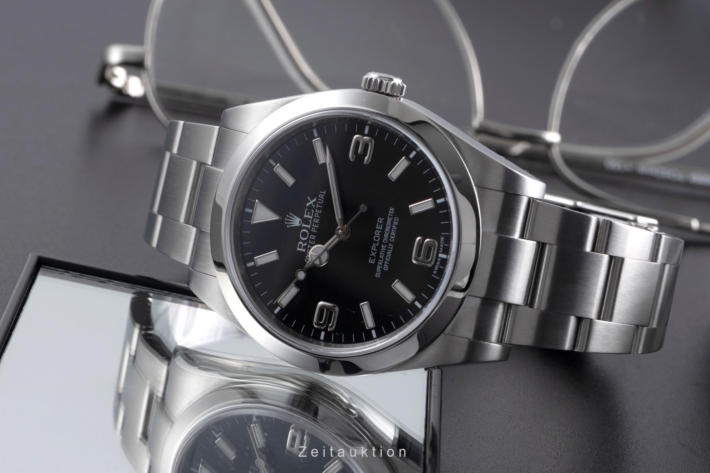 Rolex Explorer 39 Oyster Perpetual Edelstahl Automatik Ref. 214270 B&P 2012 [2600497]