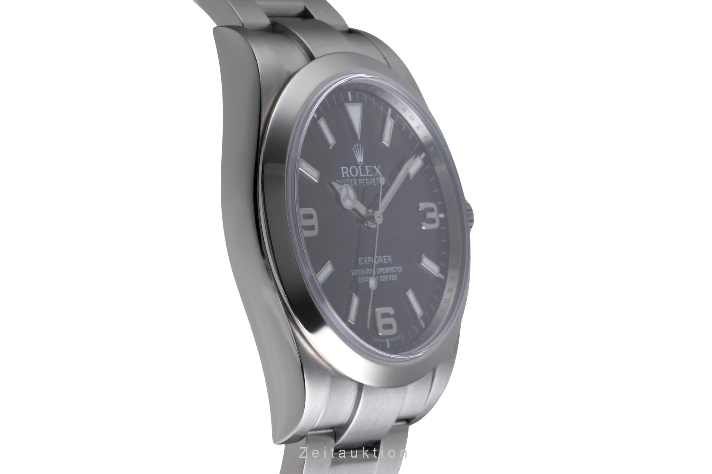 Rolex Explorer 39 Oyster Perpetual Edelstahl Automatik Ref. 214270 B&P 2012 [2600497]