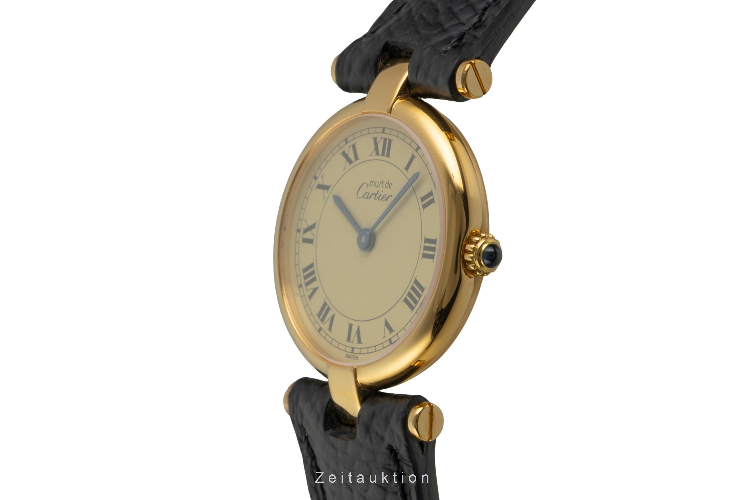 Cartier Vermeil argento dorato quarzo orologio da donna  [2600498]