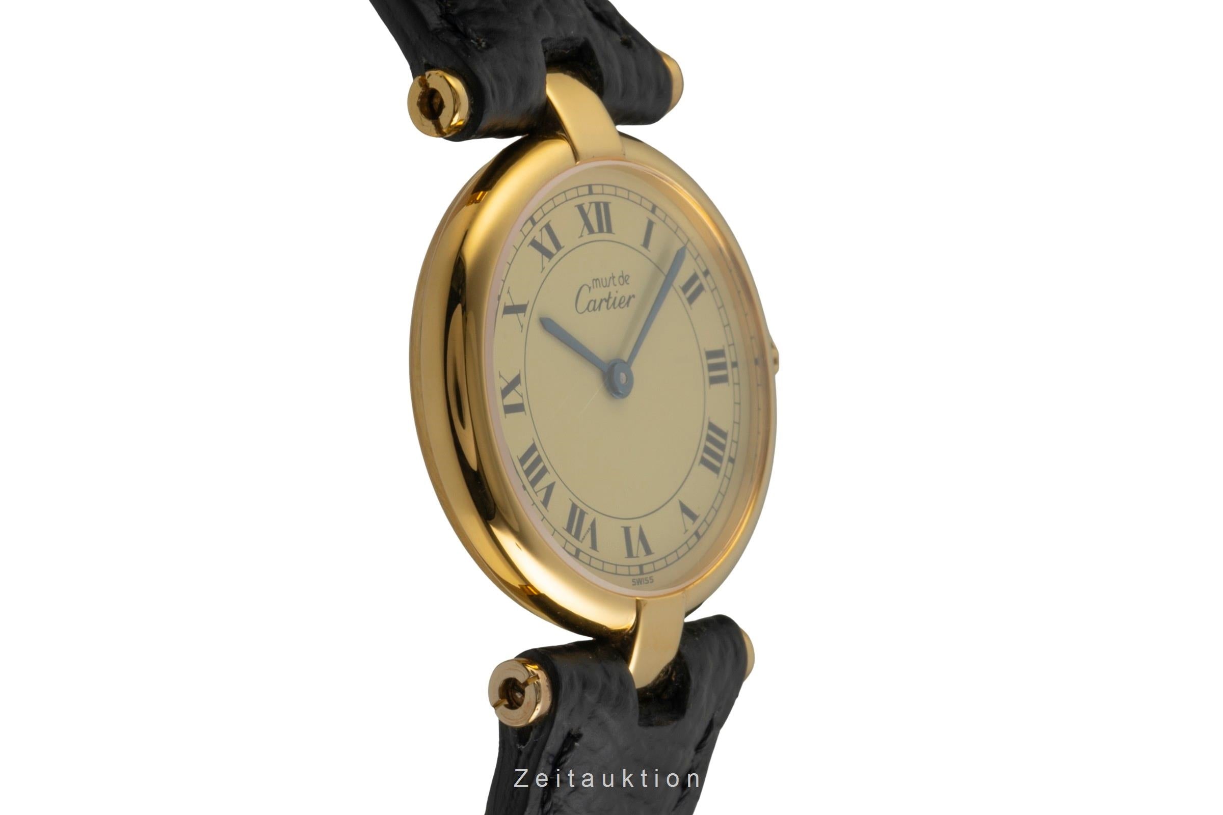 Cartier Vermeil argento dorato quarzo orologio da donna  [2600498]